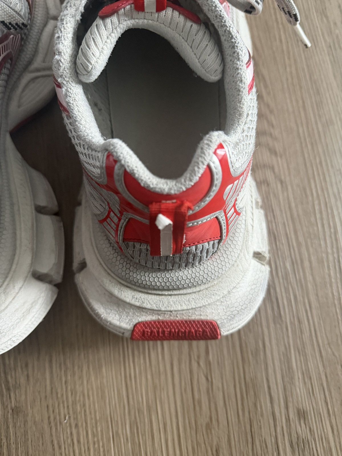 Balenciaga Balenciaga 3XL Runner Red/Silver Size 44 Size US 11 / EU 44 - 7 Thumbnail