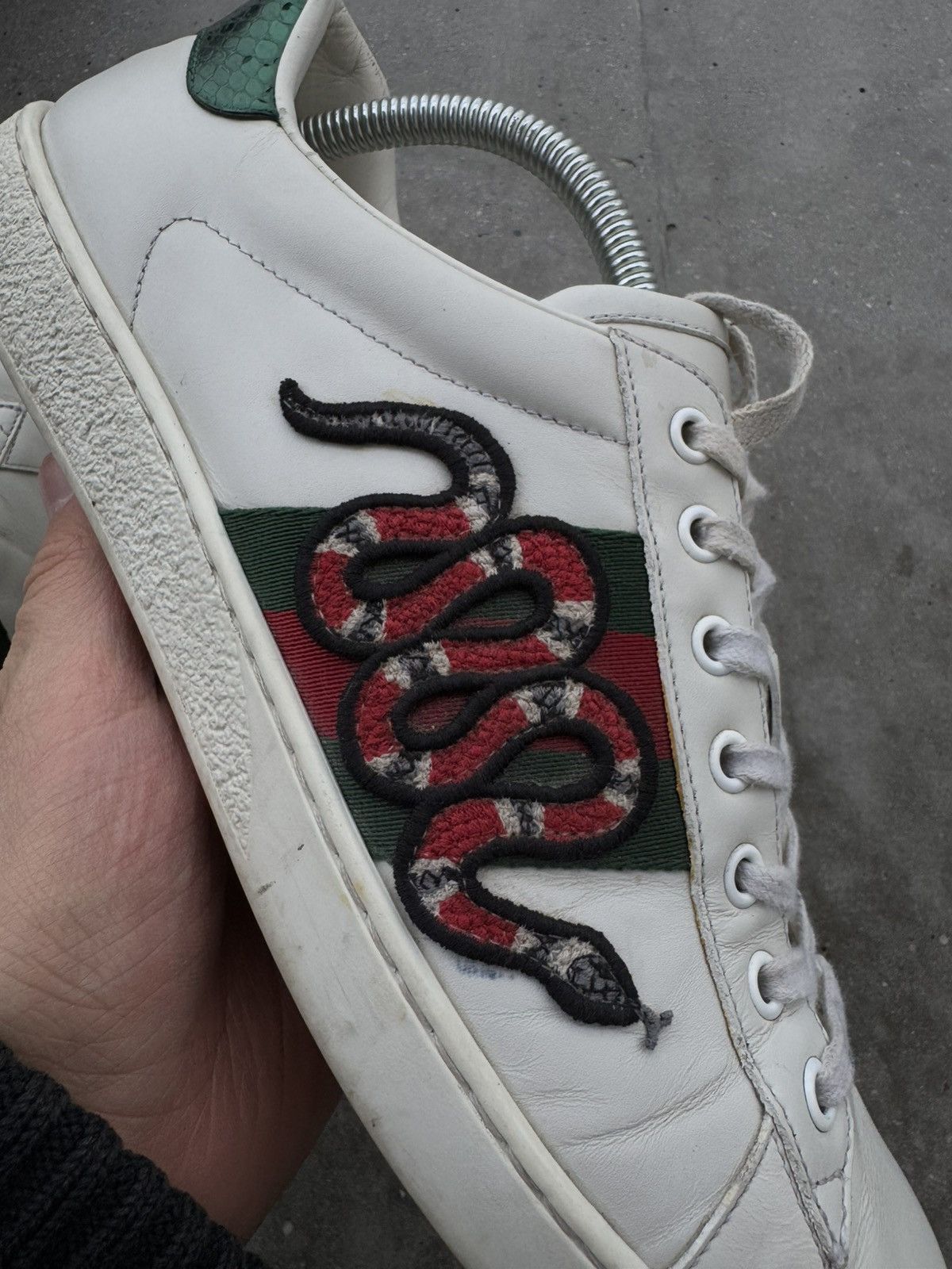 Designer × Gucci Gucci Ace Snake Sneakers Size US 10 / EU 43 - 6 Thumbnail