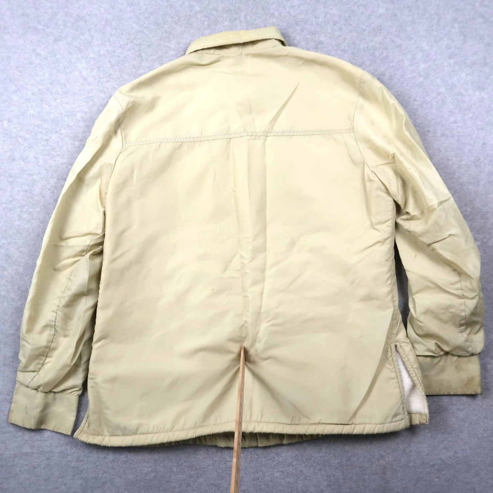 McGregor Vintage McGregor Nylon Jacket Mens 42 Beige Zip Lined USA Rockabilly 1970s Shirt Size US XS / EU 42 / 0 - 2 Thumbnail