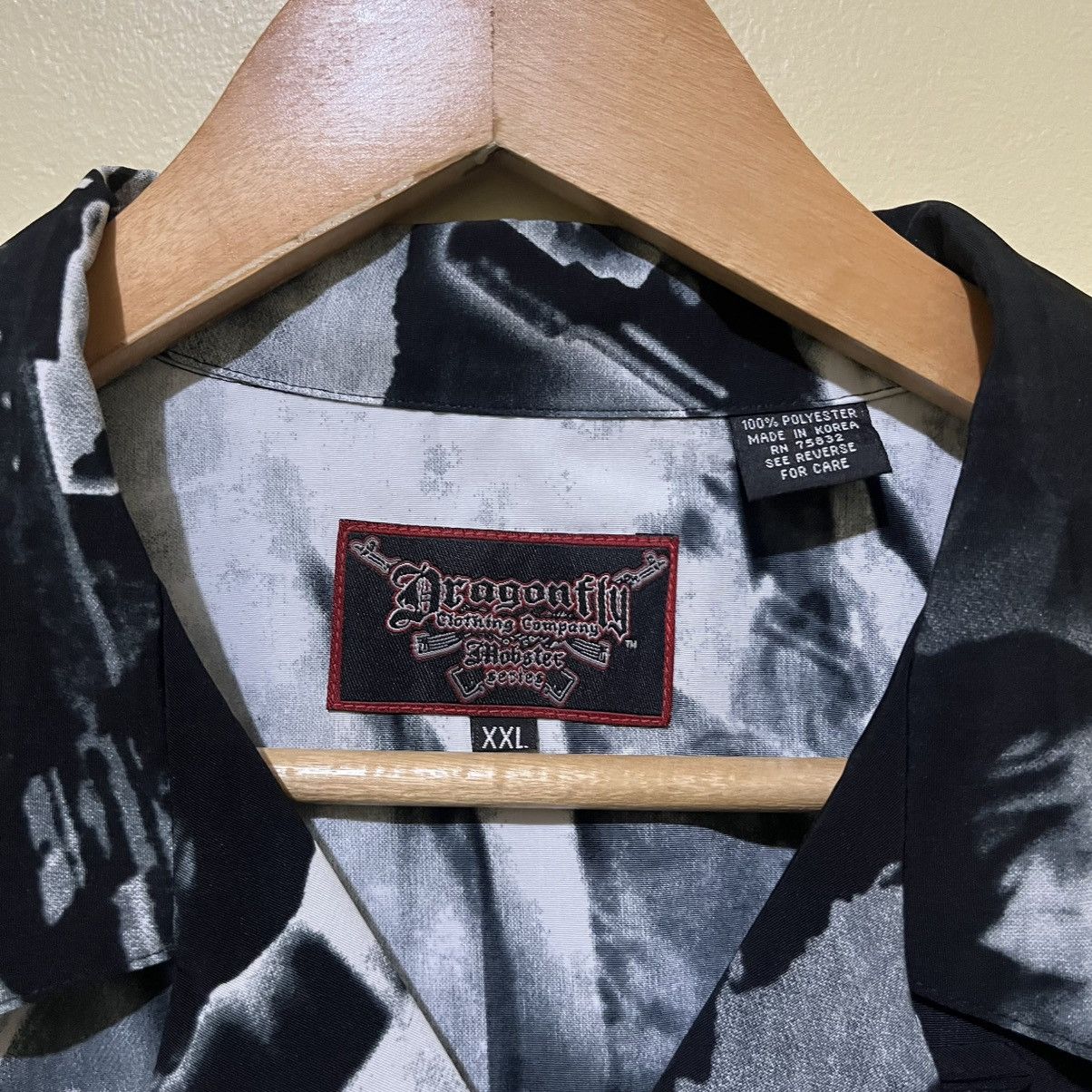 Vintage VTG SCARFACE "TONY MONTANA" AOP POLO BY DRAGONFLY Size US XXL / EU 58 / 5 - 3 Thumbnail