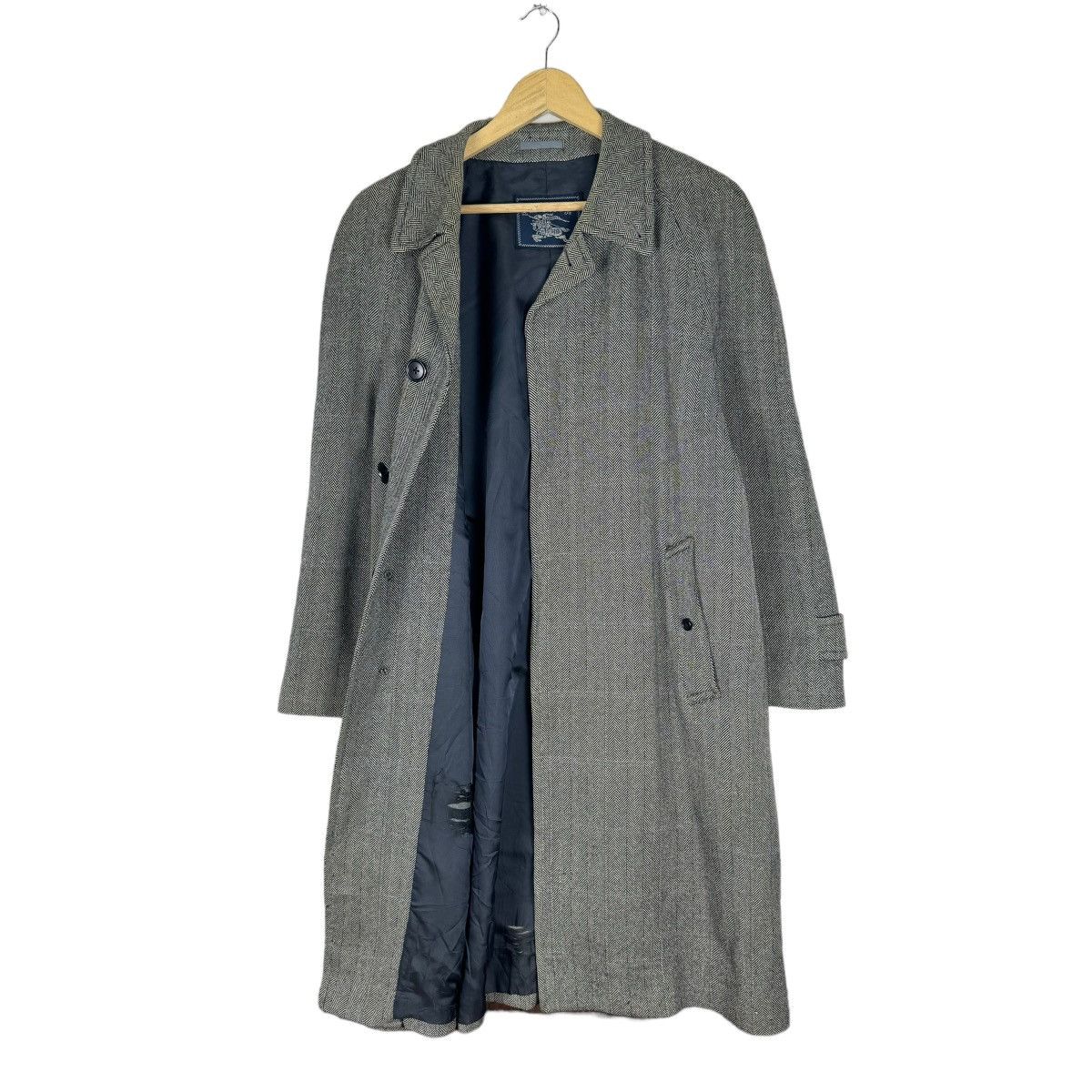 Burberry 🔥BURBERRY HERRINGBONE WOOL LONG JACKET Size US M / EU 48-50 / 2 - 8 Thumbnail