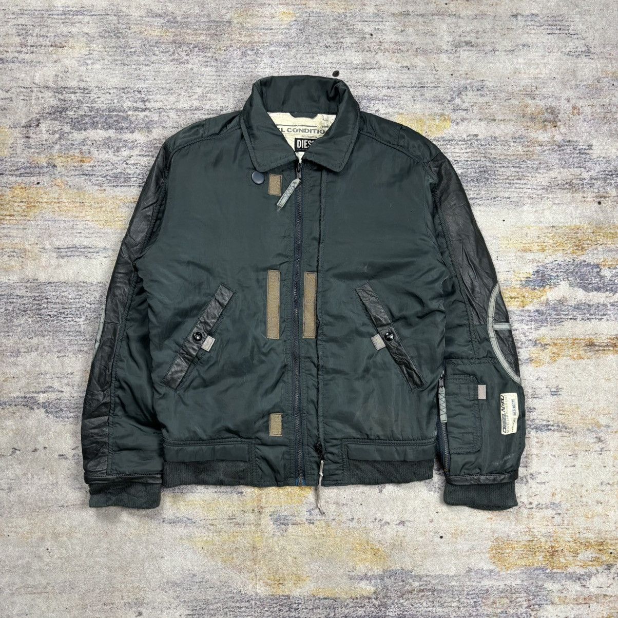 Diesel Diesel ncpu multi zipper mix leather bomber jacket Size US S / EU 44-46 / 1 - 1 Thumbnail