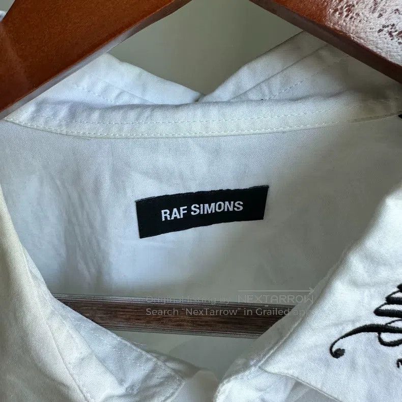 Raf Simons Raf Simons White embroidered shirt Size US M / EU 48-50 / 2 - 4 Thumbnail