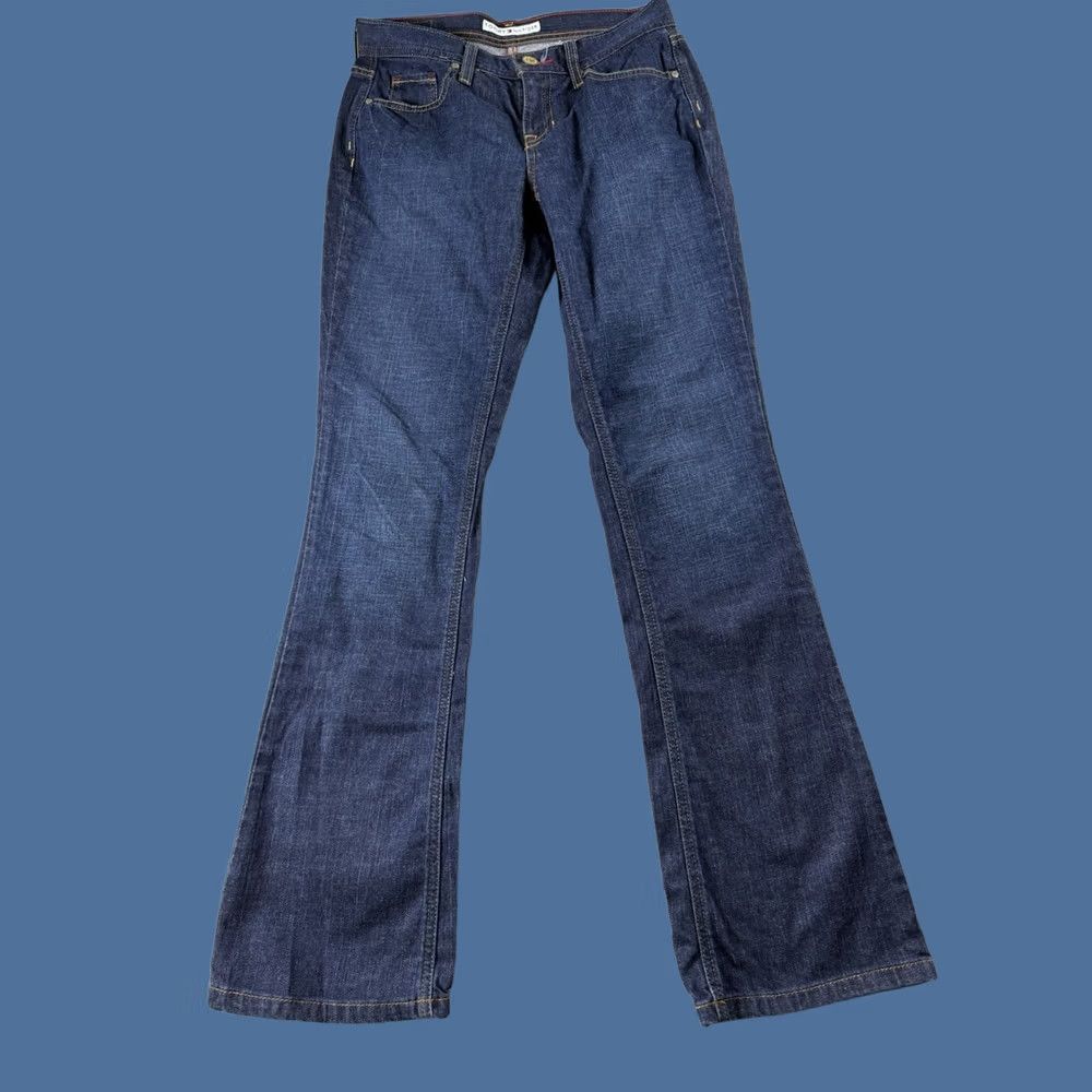Tommy Hilfiger Tommy Hilfiger Jeans Women's Size 4 Blue Classic Preppy Weekend Work Wear Bootcut Dark Wash Jeans Size 27" / US 4 / IT 40 - 1 Thumbnail