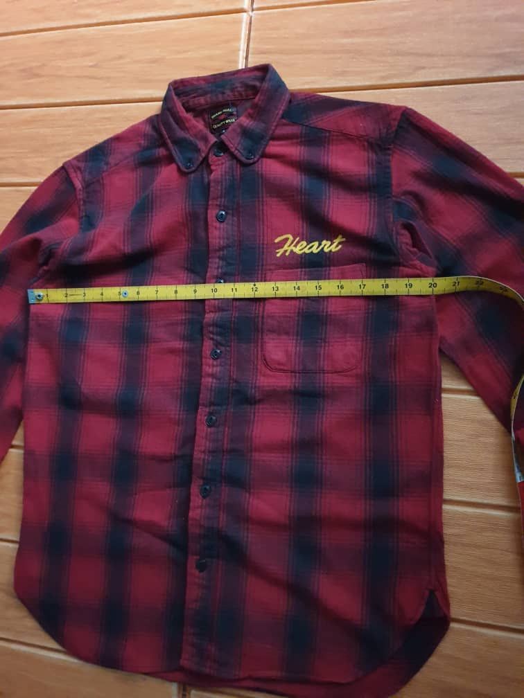 Beams Plus 💥BEAMS HEART Checkered red Flannel shirt Size US M / EU 48-50 / 2 - 4 Thumbnail