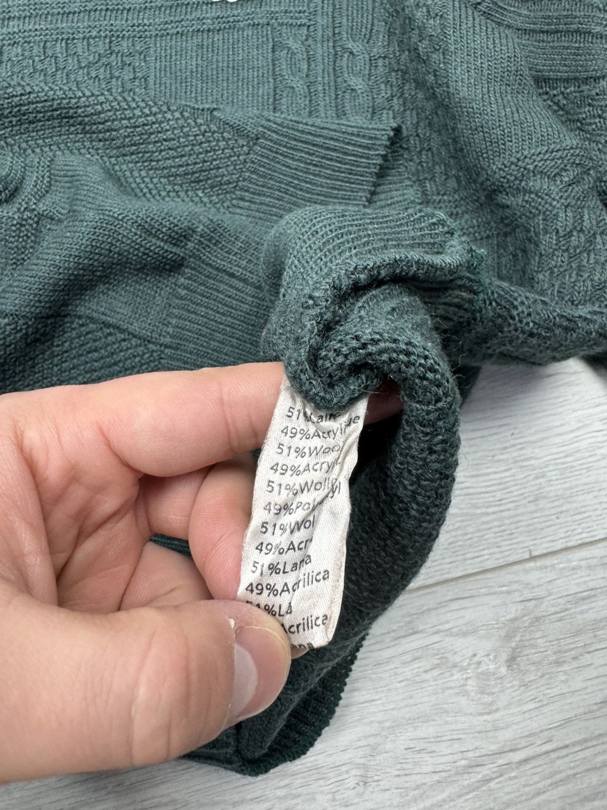 Lacoste × Vintage Lacoste Vintage Sweater Knit Casual Green 90s Hype Rare Size US L / EU 52-54 / 3 - 6 Thumbnail