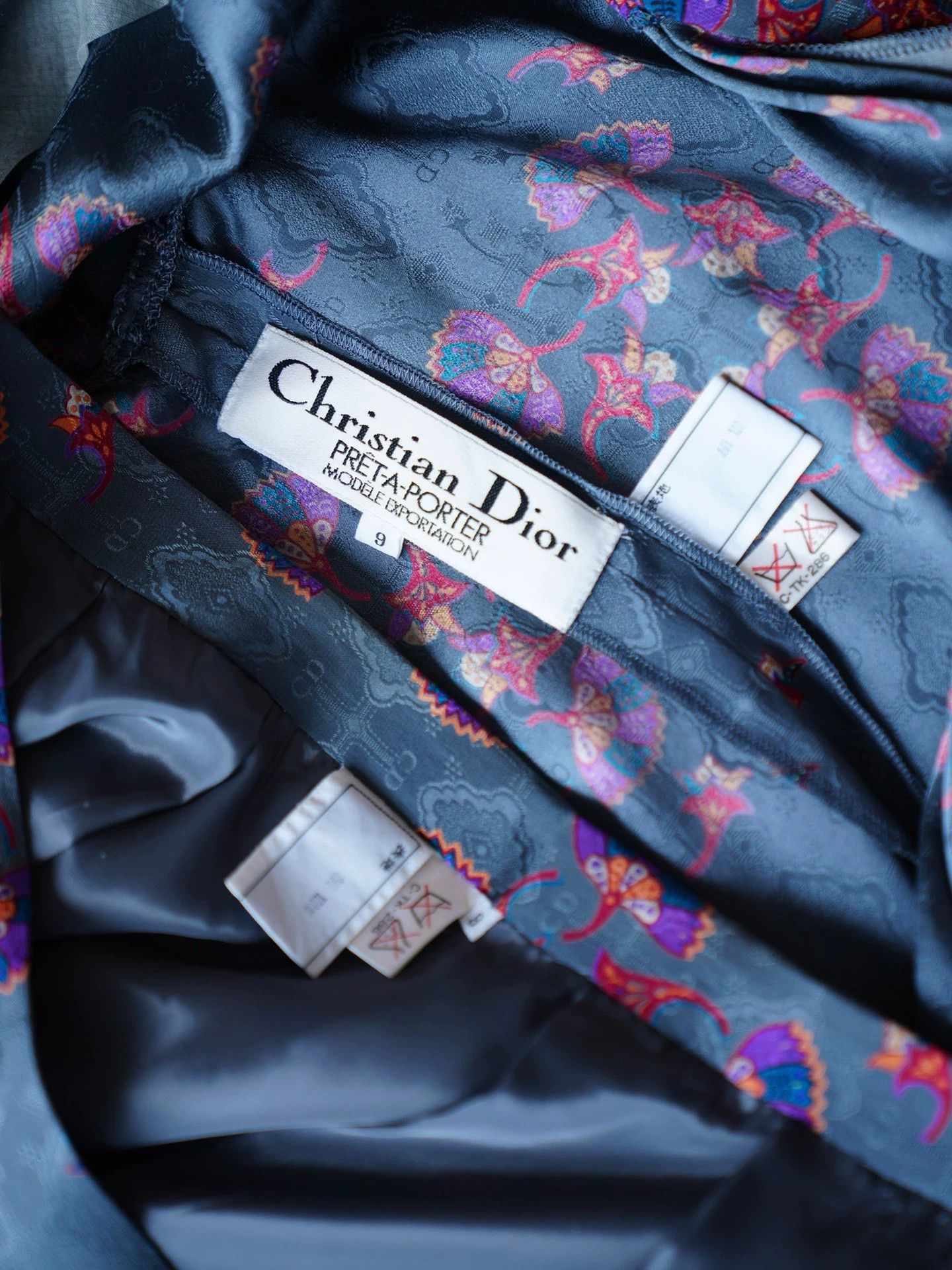 Dior Christian Dior CD Fan Print Tassel Scarf Set Women's Size M / US 6-8 / IT 42-44 - 4 Thumbnail