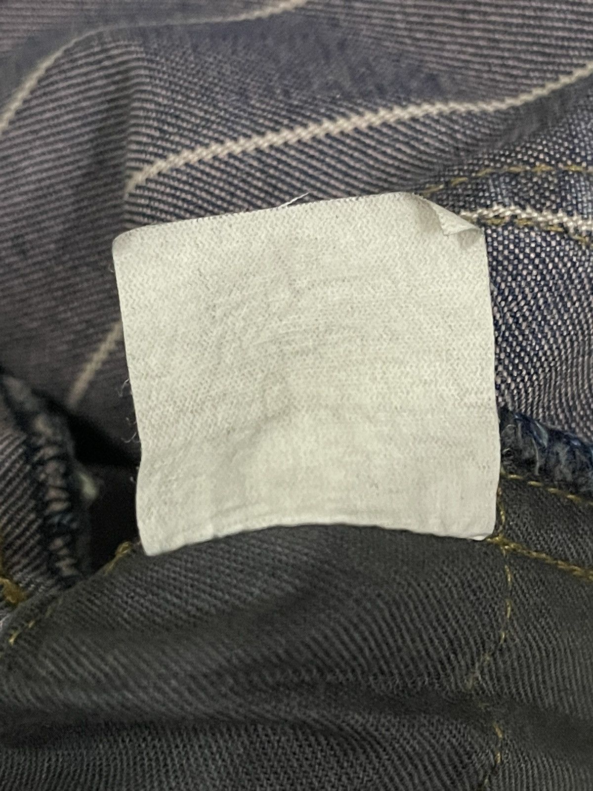 14th Addiction Vintage Japanese Skull Shit Distressed Style Stripe Jeans Size US 29 - 11 Thumbnail