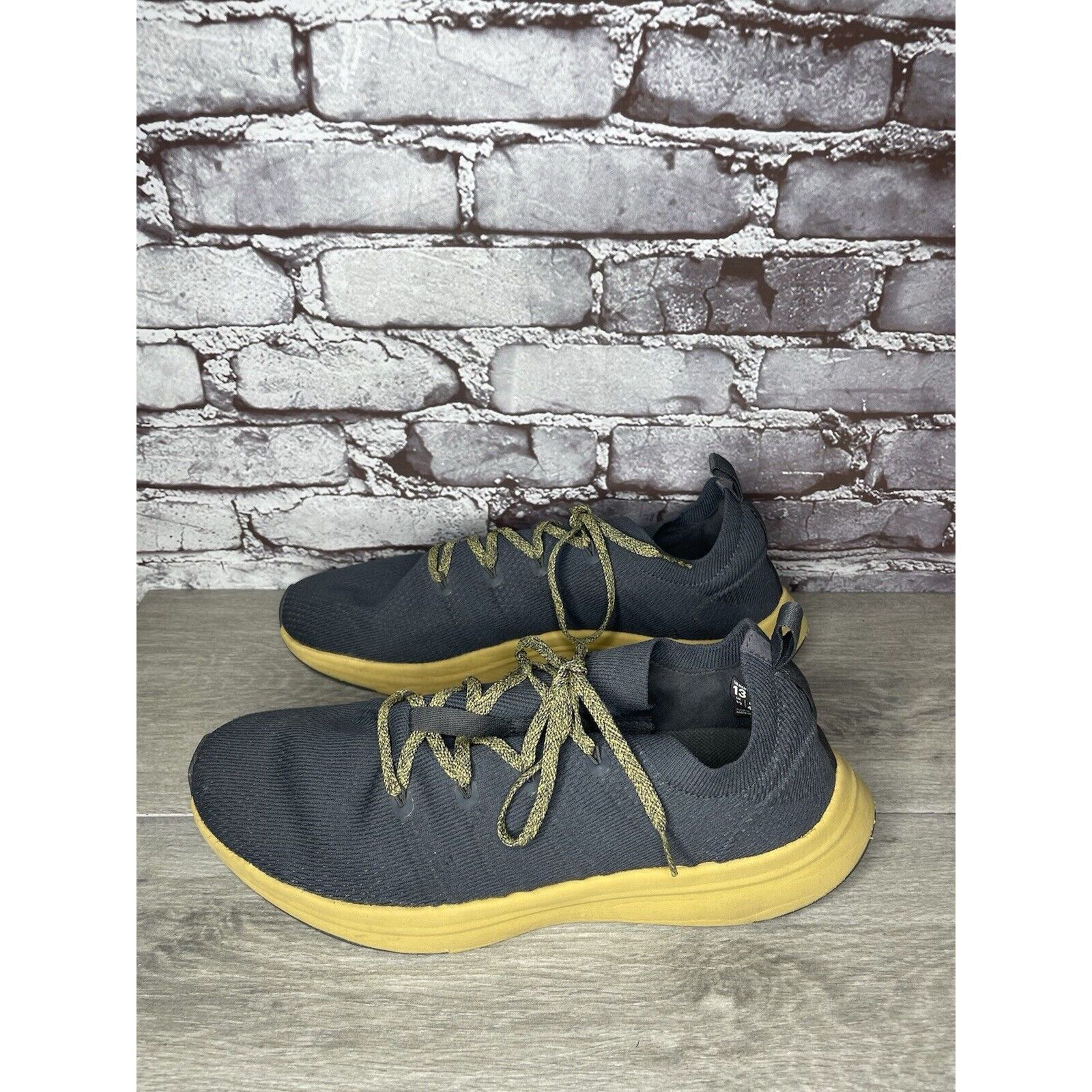 Rei REI Beyonder Yellow Gray Knit Fabric Outdoor Running Sneaker Size US 13 / EU 46 - 14 Thumbnail