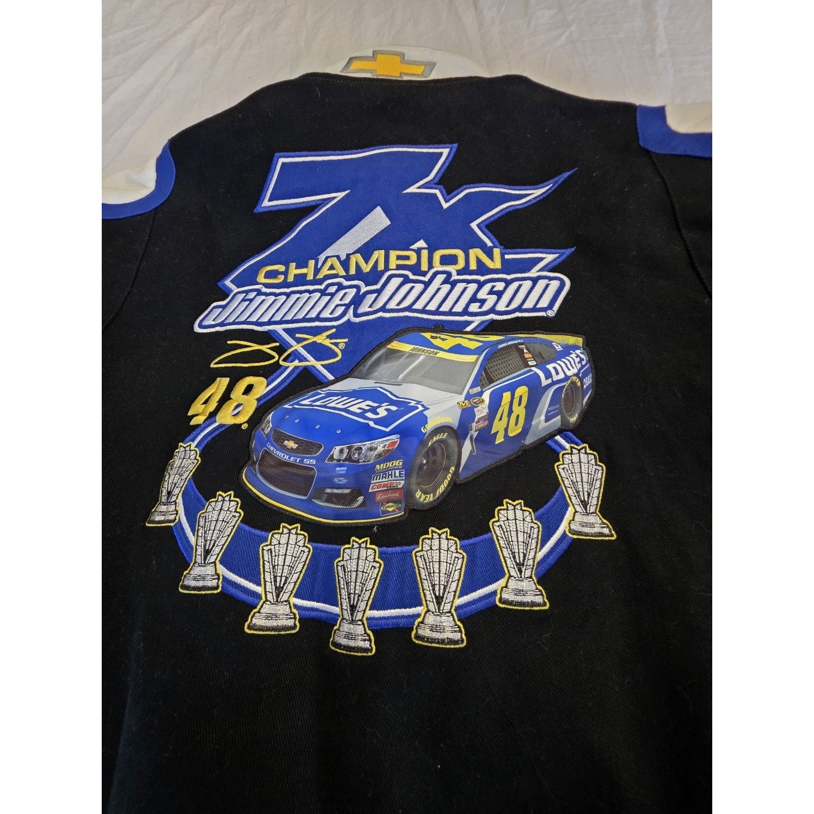 NASCAR Jimmie Johnson #48 7x Championship Motorsports Jacket XL Size 40 - 8 Thumbnail