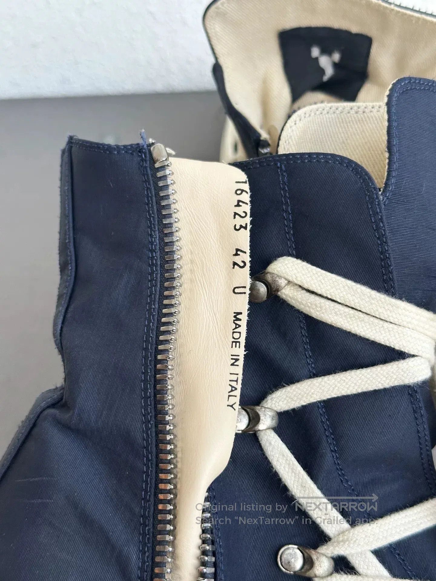 Rick Owens Drkshdw Rick Owens DRKSHDW Canvas High-Top Sneakers. Size US 9 / EU 42 - 7 Thumbnail