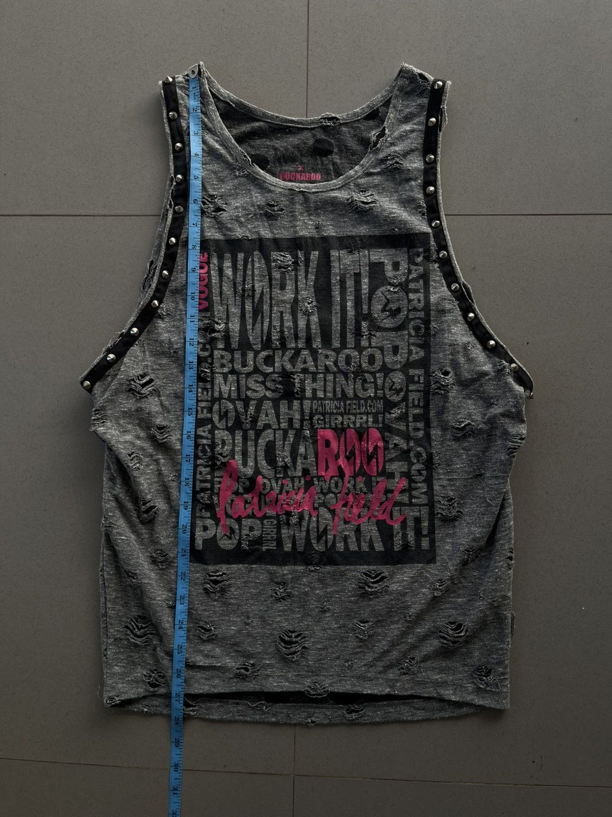 If Six Was Nine Buckaroo Japanese Y2k Punk Seditionaries Studded Tank Top Size US L / EU 52-54 / 3 - 10 Thumbnail