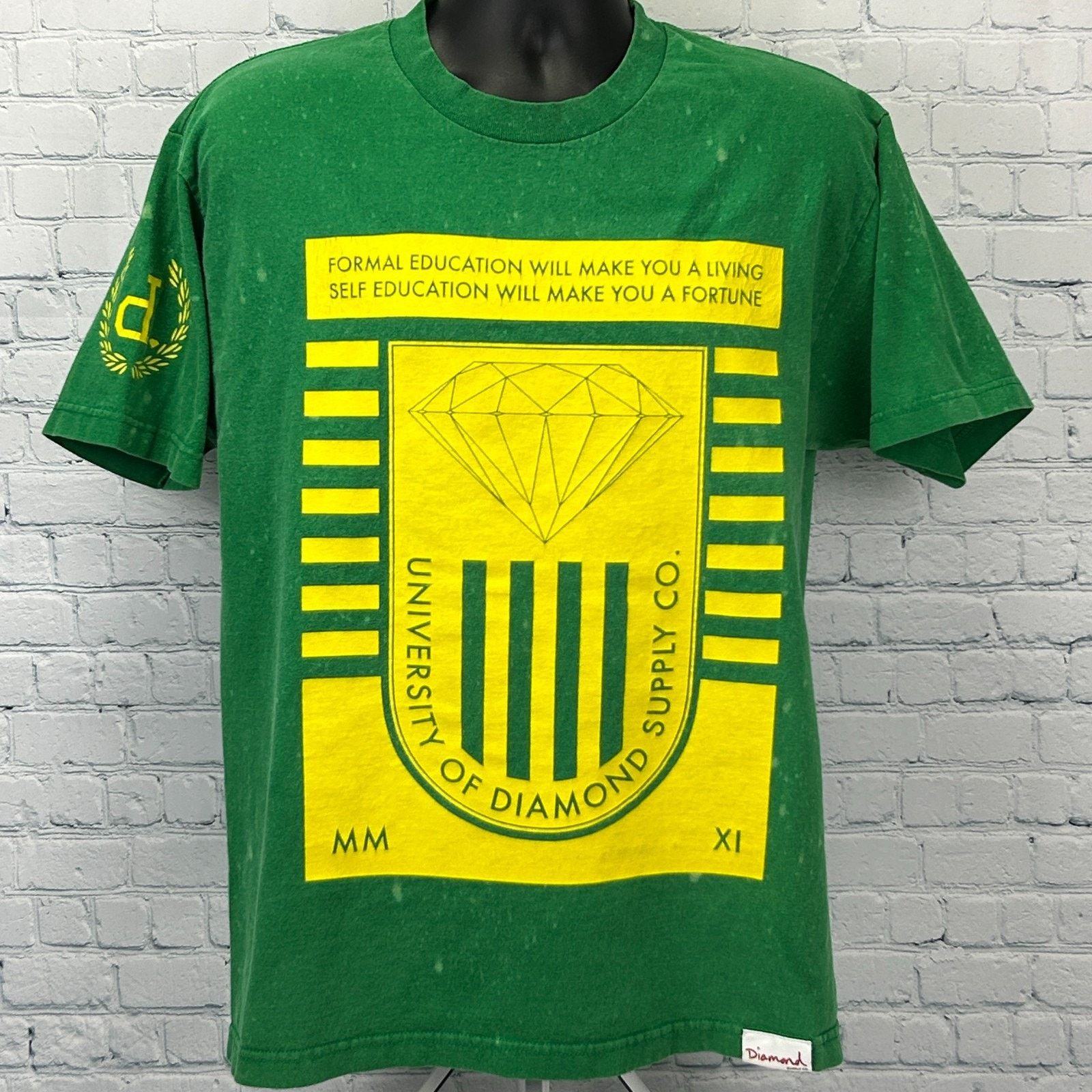 Diamond Supply Co. University of Diamond Supply Co T Shirt Green L Large Size US L / EU 52-54 / 3 - 1 Thumbnail