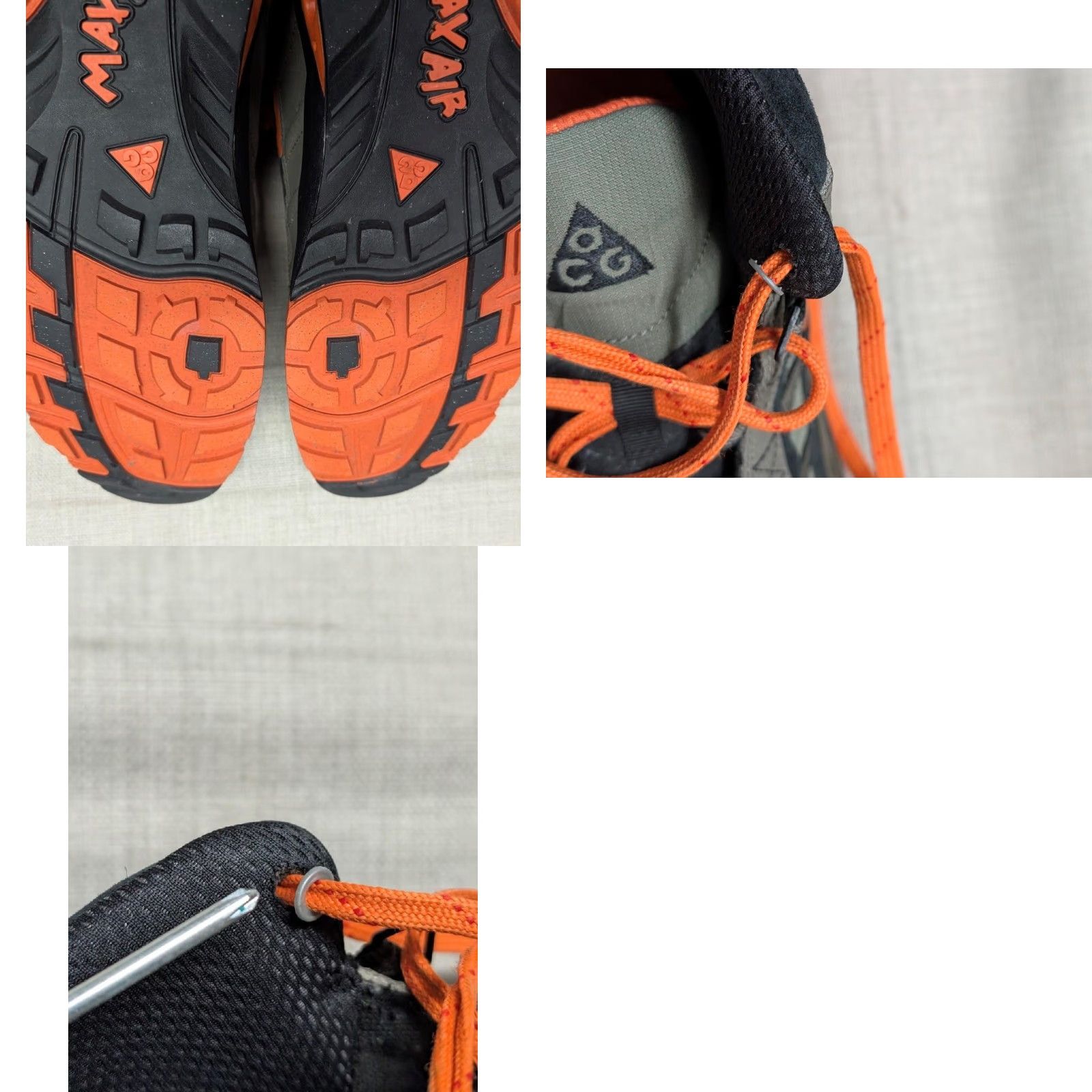 Nike VINTAGE NIKE ACG MENS SIZE 15 US ORANGE MAX AIR UMARA HIKE BOOT 414976-300 Size US 15 / EU 48 - 9 Thumbnail