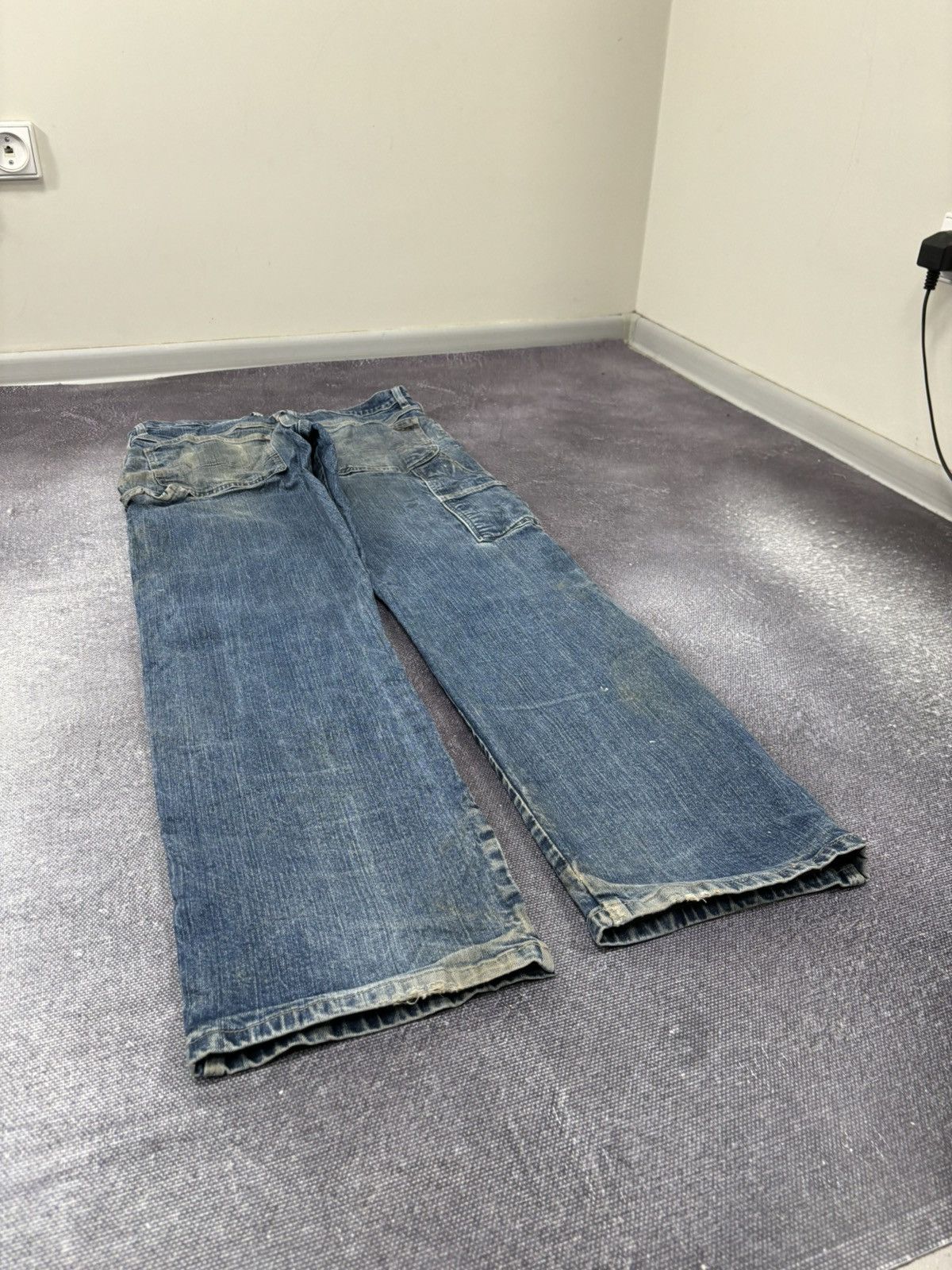 Dickies Vintage Dickies Y2K Distressed Faded Work Denim Baggy Jeans Size US 34 / EU 50 - 4 Thumbnail