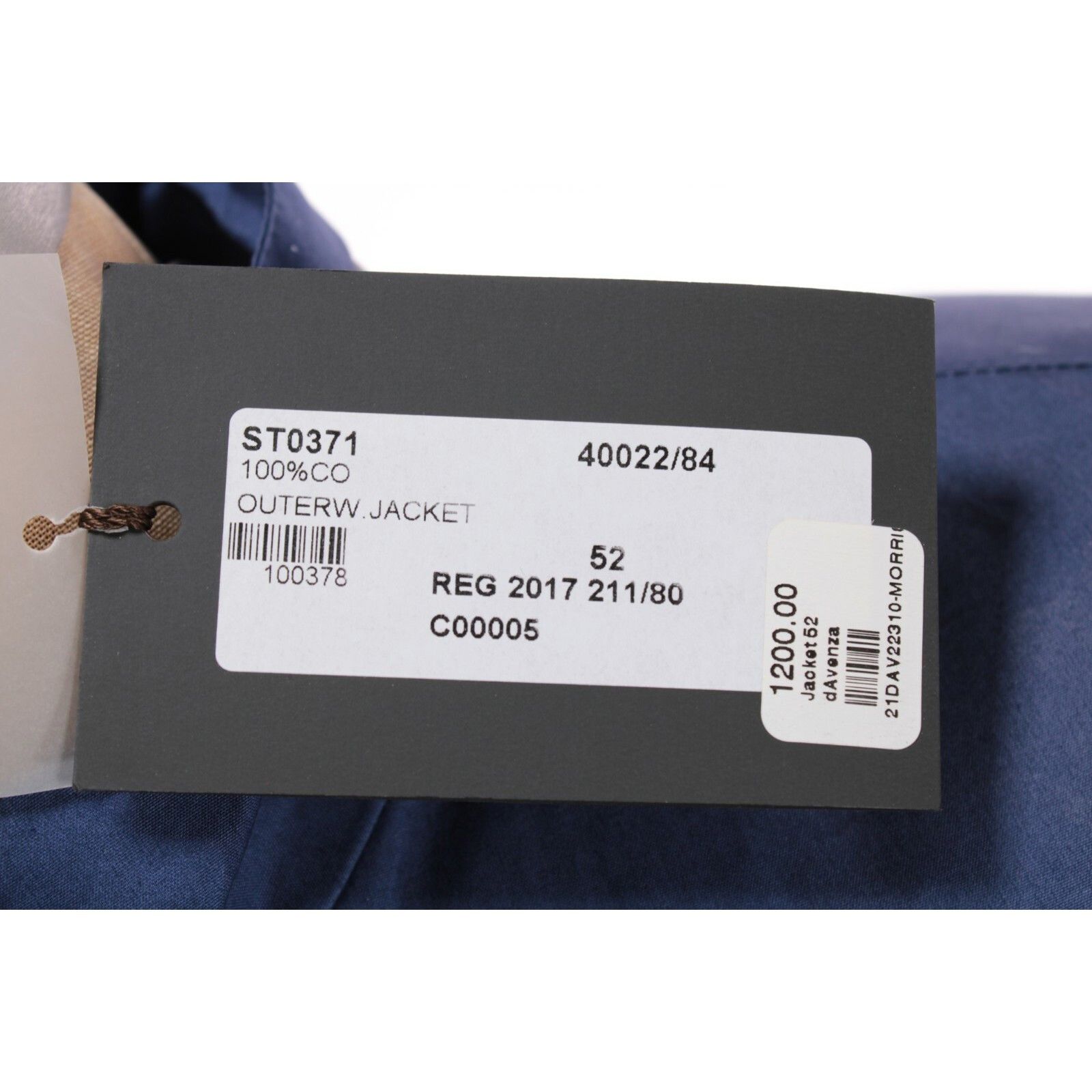 Other d'Avenza Jacket Size L US In Blue Cotton Size US L / EU 52-54 / 3 - 8 Thumbnail
