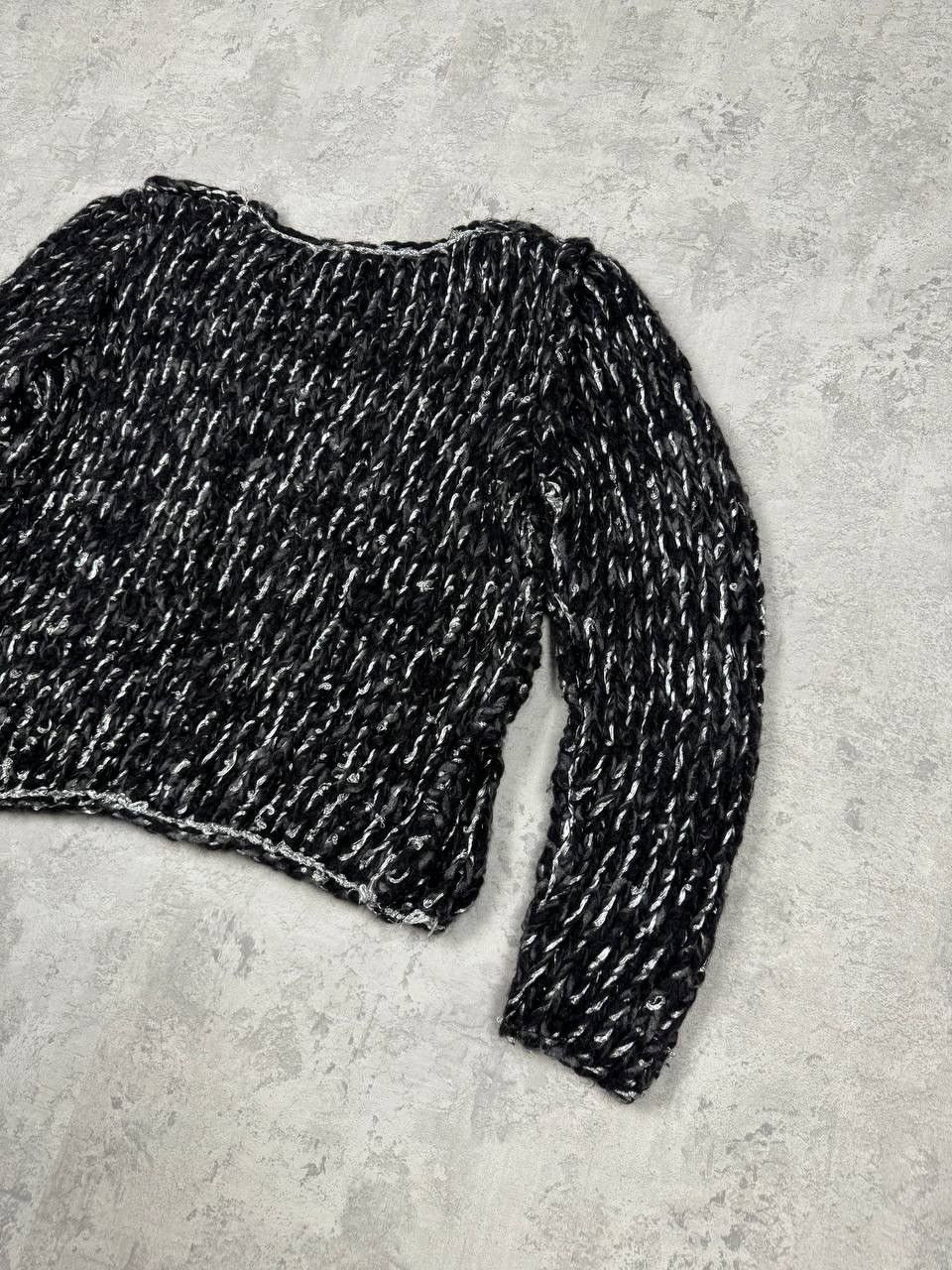 Dolce & Gabbana RARE Dolce & Gabbana Knit Silver Sweater Size M Size M / US 6-8 / IT 42-44 - 10 Thumbnail