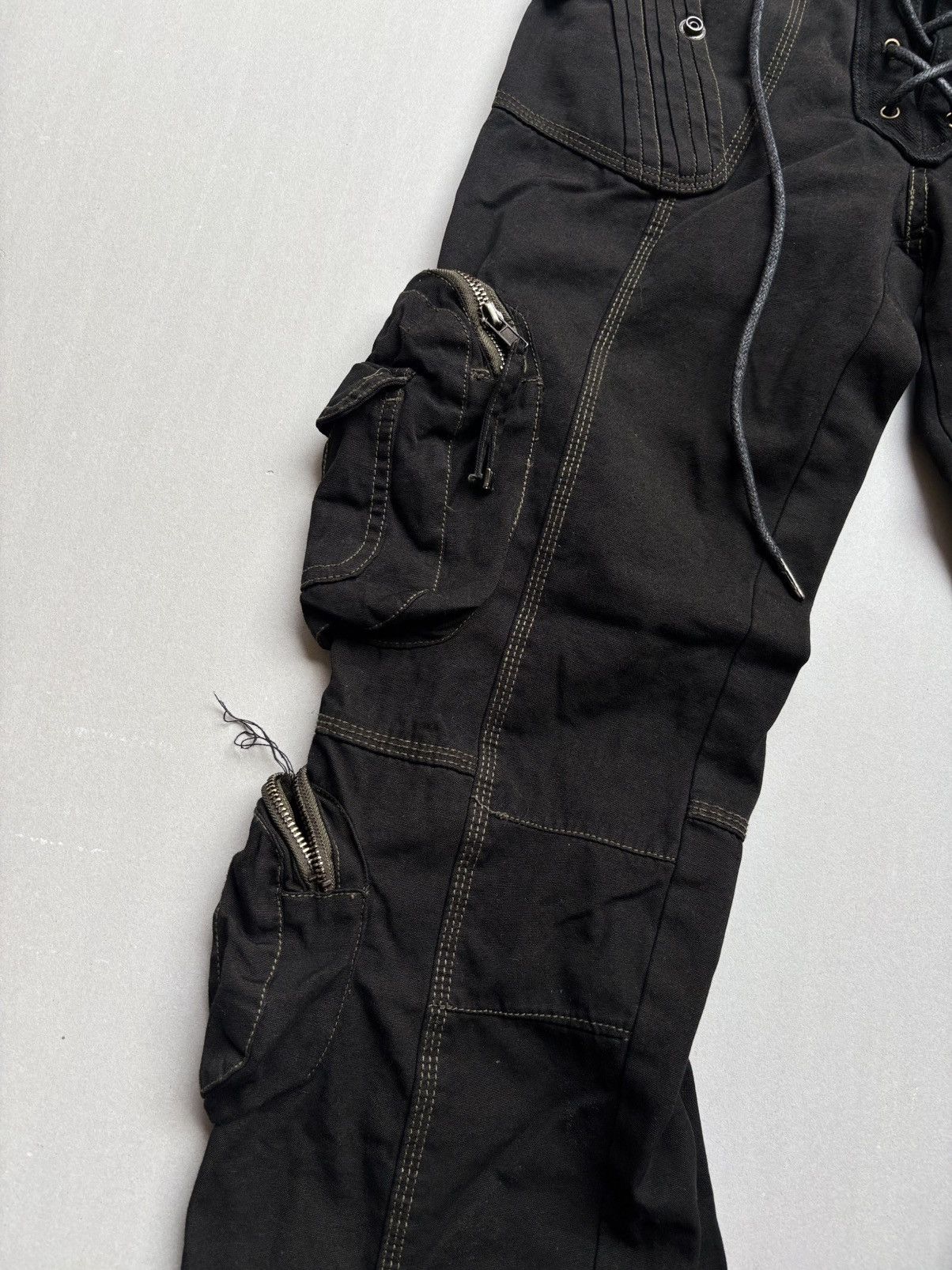 Japanese Brand lace up cargo pants Size US 26 / EU 42 - 4 Thumbnail
