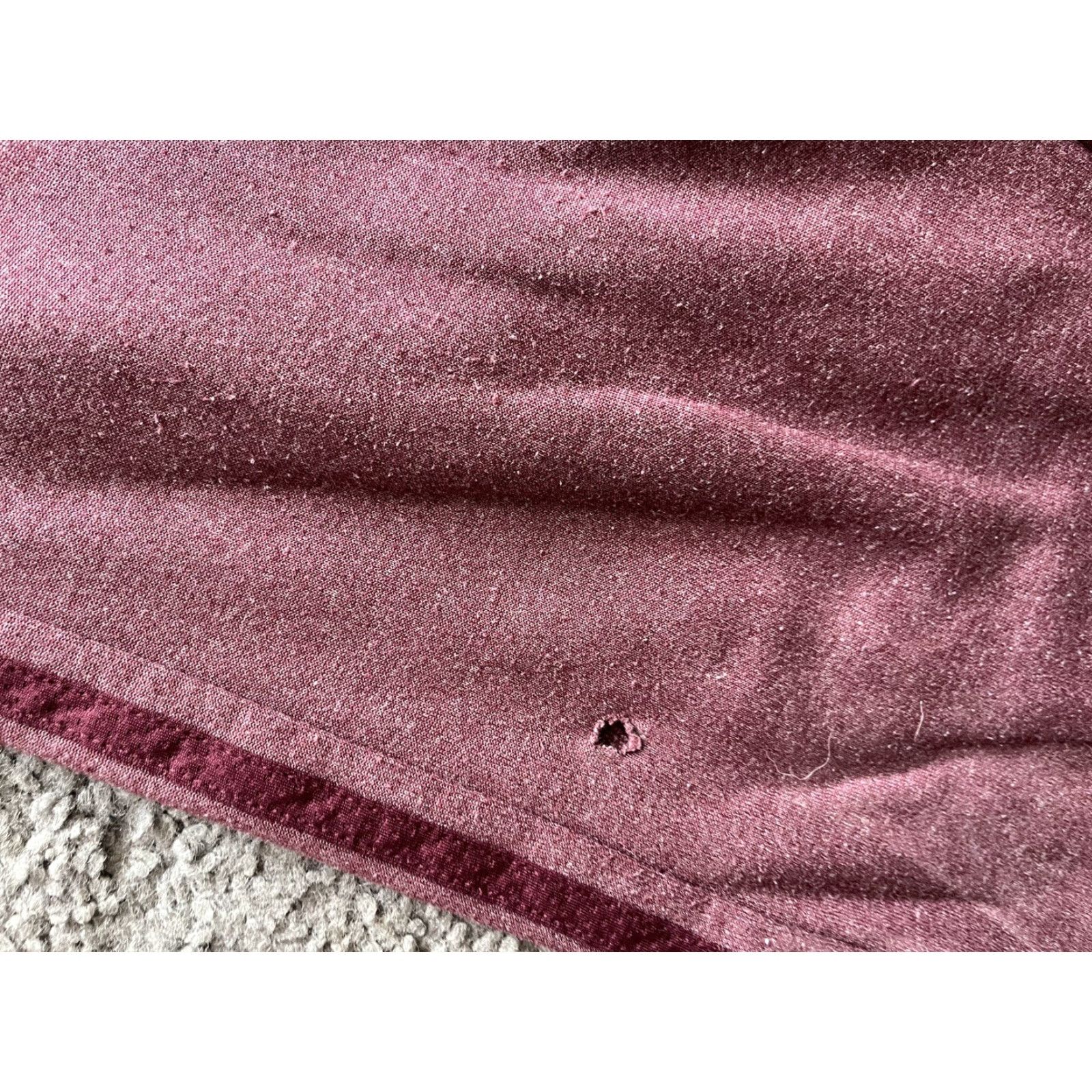 Adidas Adidas Sweatpants Athletic Men Small Red Polyester Pants Striped Burgundy Stripe Inseam 25 in Size US 29 - 6 Thumbnail