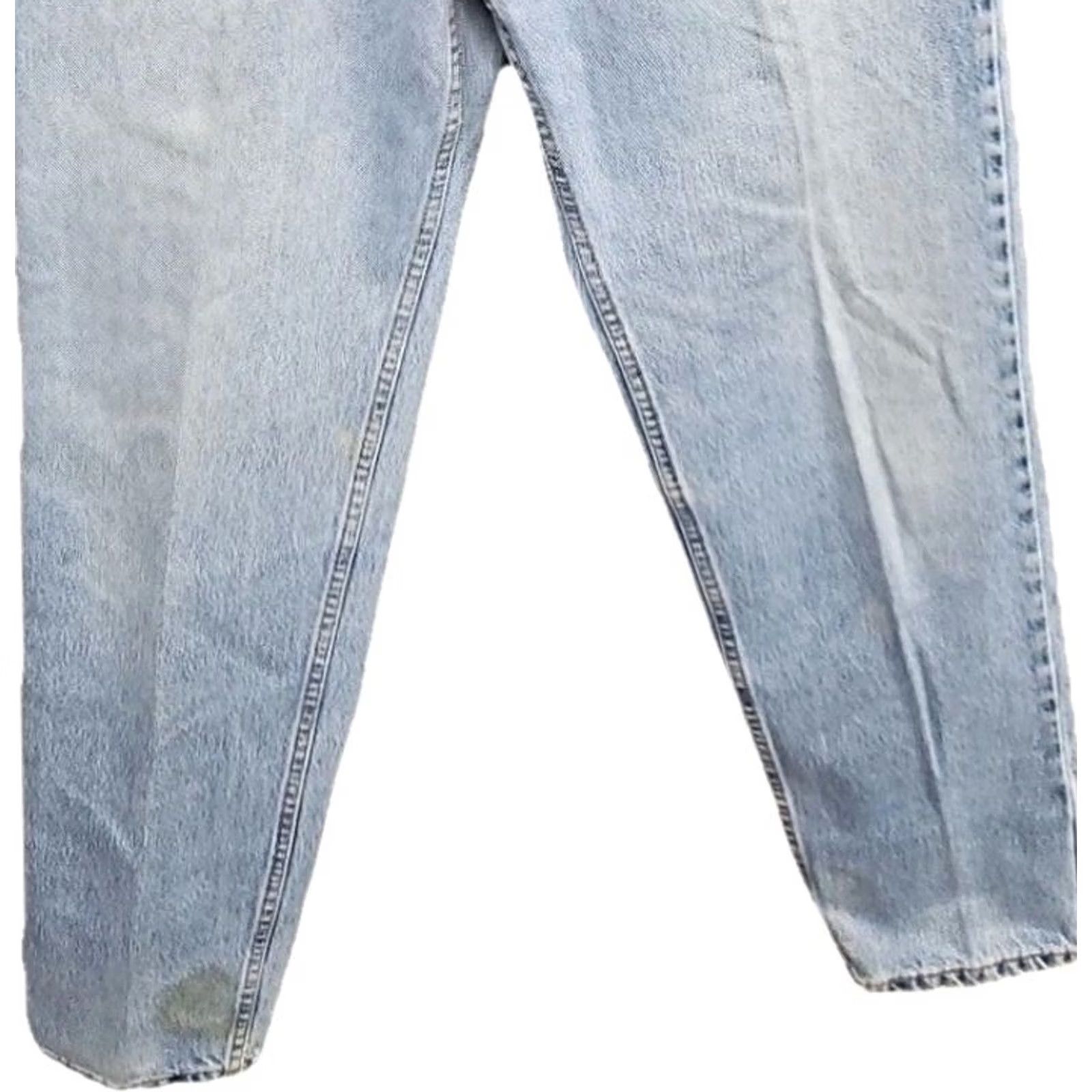 Levi's VINTAGE Levi’s 560 High Rise Mom Jeans Light Denim Straight Leg Womens 12 Blue USA 31 in Inseam Regular Fit Size 24" / US 00 / IT 34 - 3 Thumbnail