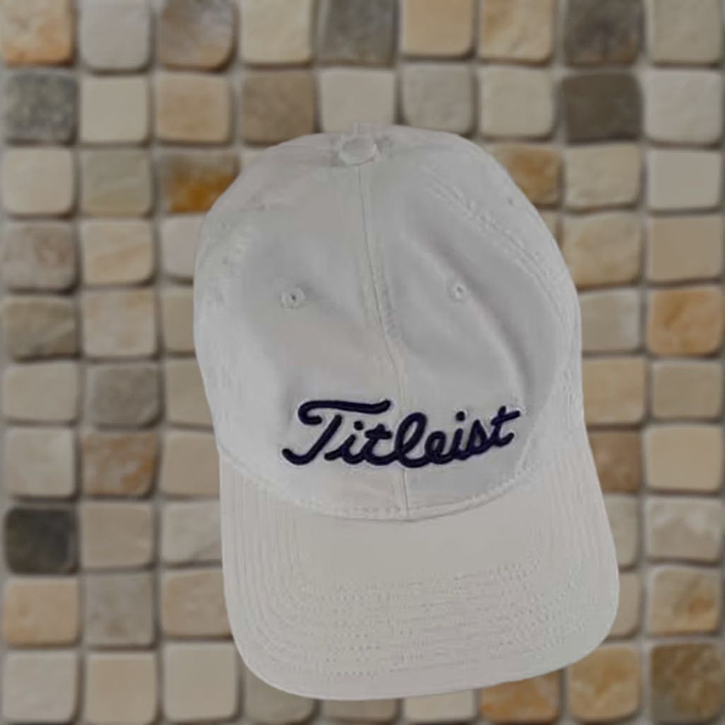 Titleist Titleist Baseball Hat - Adjustable, Lightweight Cotton Canvas, White, Men, Pre-Owned, Sport Golf Size ONE SIZE - 1 Thumbnail