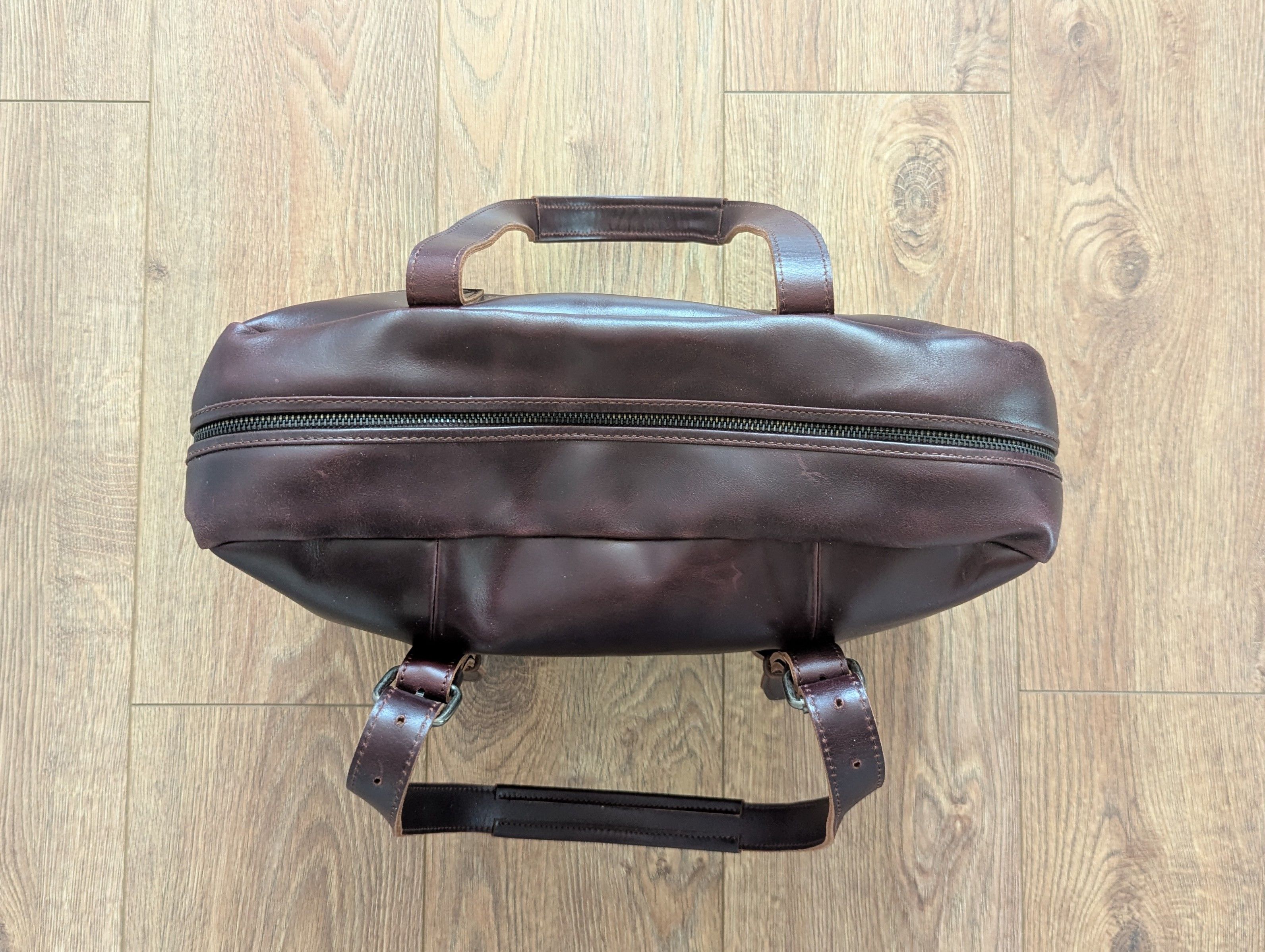 Handmade × Leather Heritage Leather Handmade Mens Messenger Shoulder Bag Laptop Size ONE SIZE - 13 Thumbnail