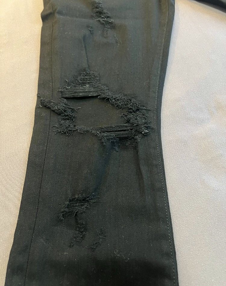 Amiri AMIRI 16SS brand new double knee ripped black jeans 2412- Size US 31 - 4 Thumbnail