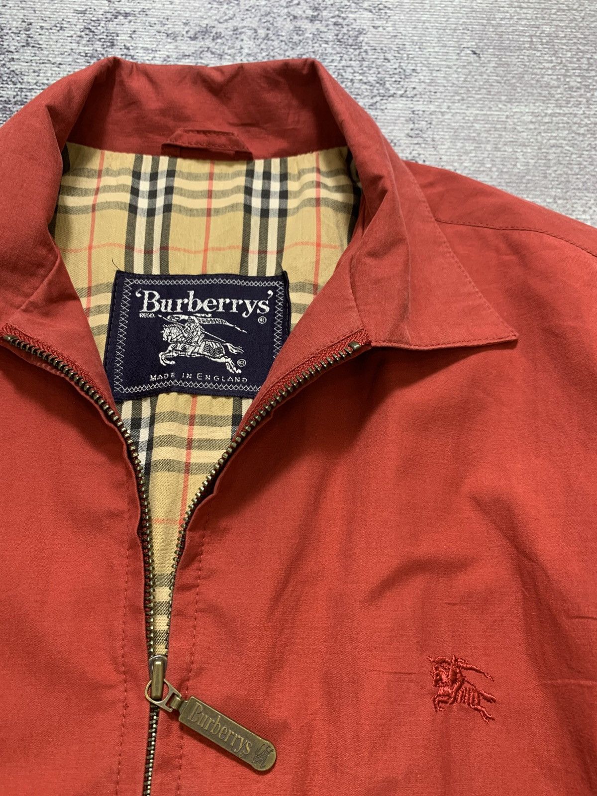 Burberry Prorsum Vintage Burberry Bomber Jacket Nova Check Red Size US M / EU 48-50 / 2 - 3 Thumbnail
