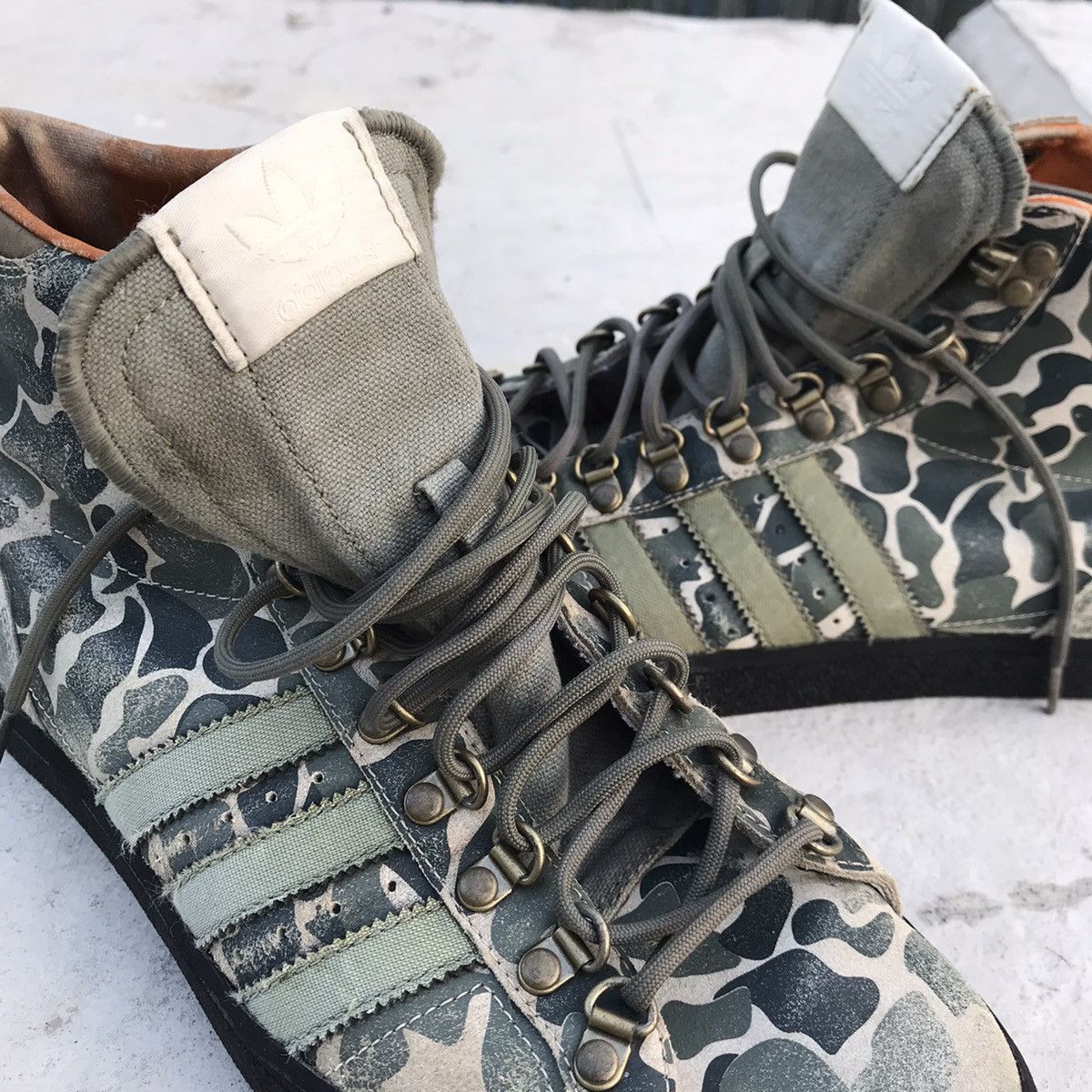 Adidas Rare adidas SAMPLE Vintage Camouflage Green Military hi boot Size US 8.5 / EU 41-42 - 9 Thumbnail