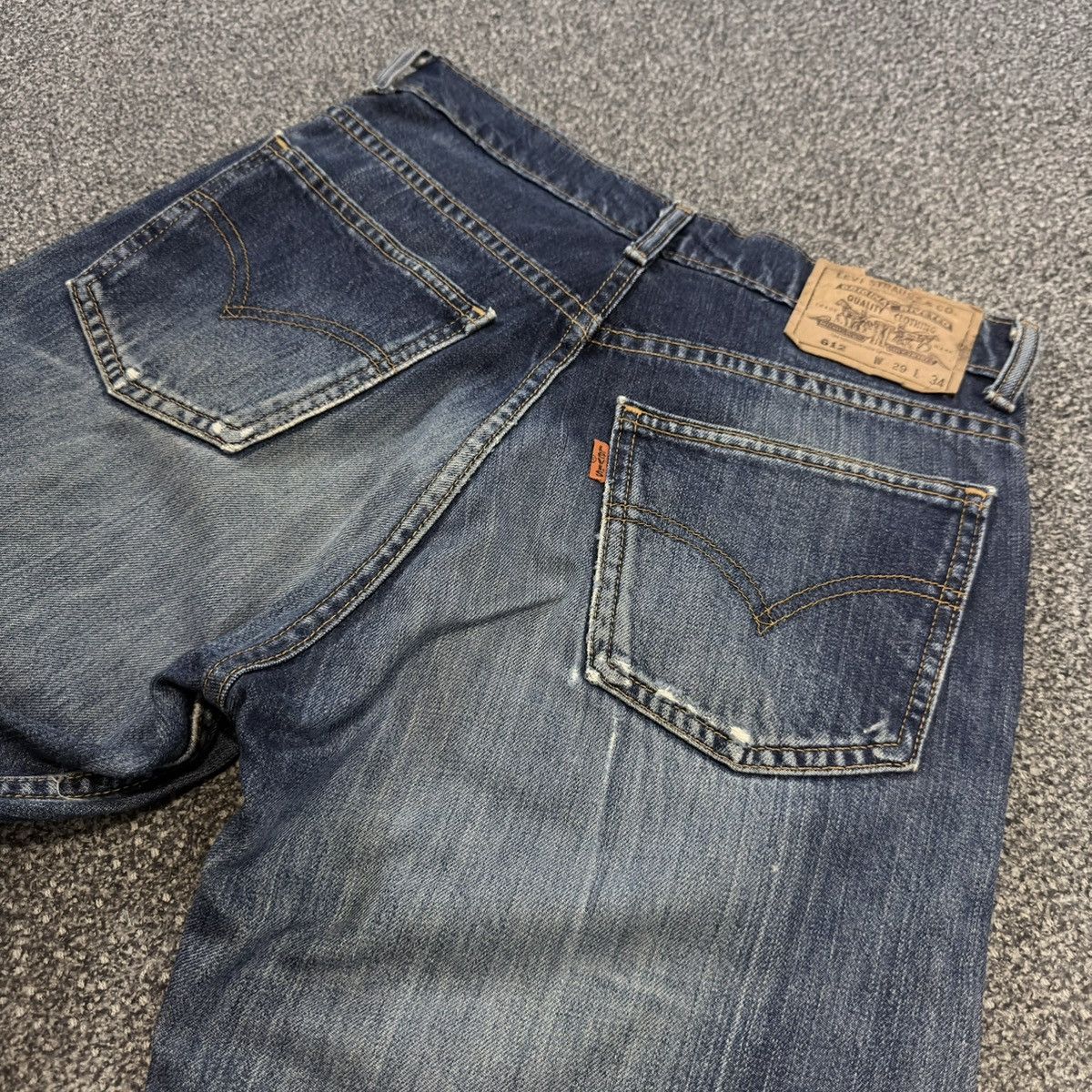 Engineered Garments × Levi's Vintage 90s Levis 612 Orange Tab Distressed Denim Size US 29 - 8 Thumbnail