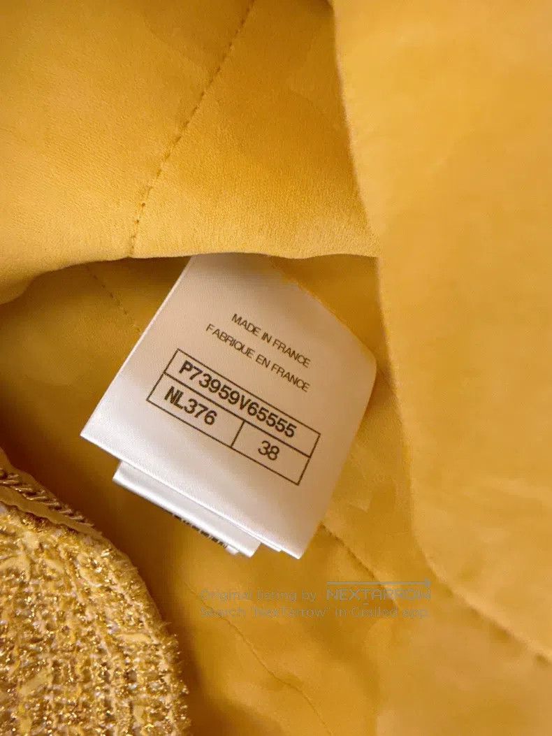 Chanel Chanel 24C early spring vacation golden glitter tweed jack Size XS / US 0-2 / IT 36-38 - 7 Thumbnail
