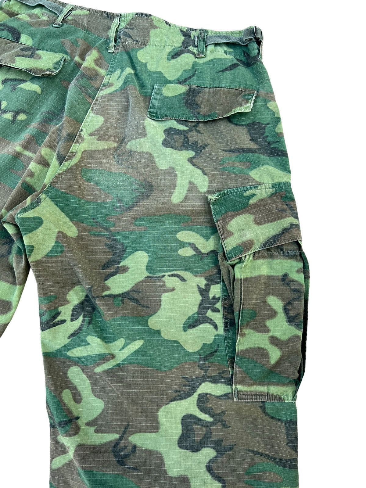 Vintage 60s 70s Nam War ERDL Camo Ripstop Poplin Trouser Pant Size US 32 / EU 48 - 17 Thumbnail