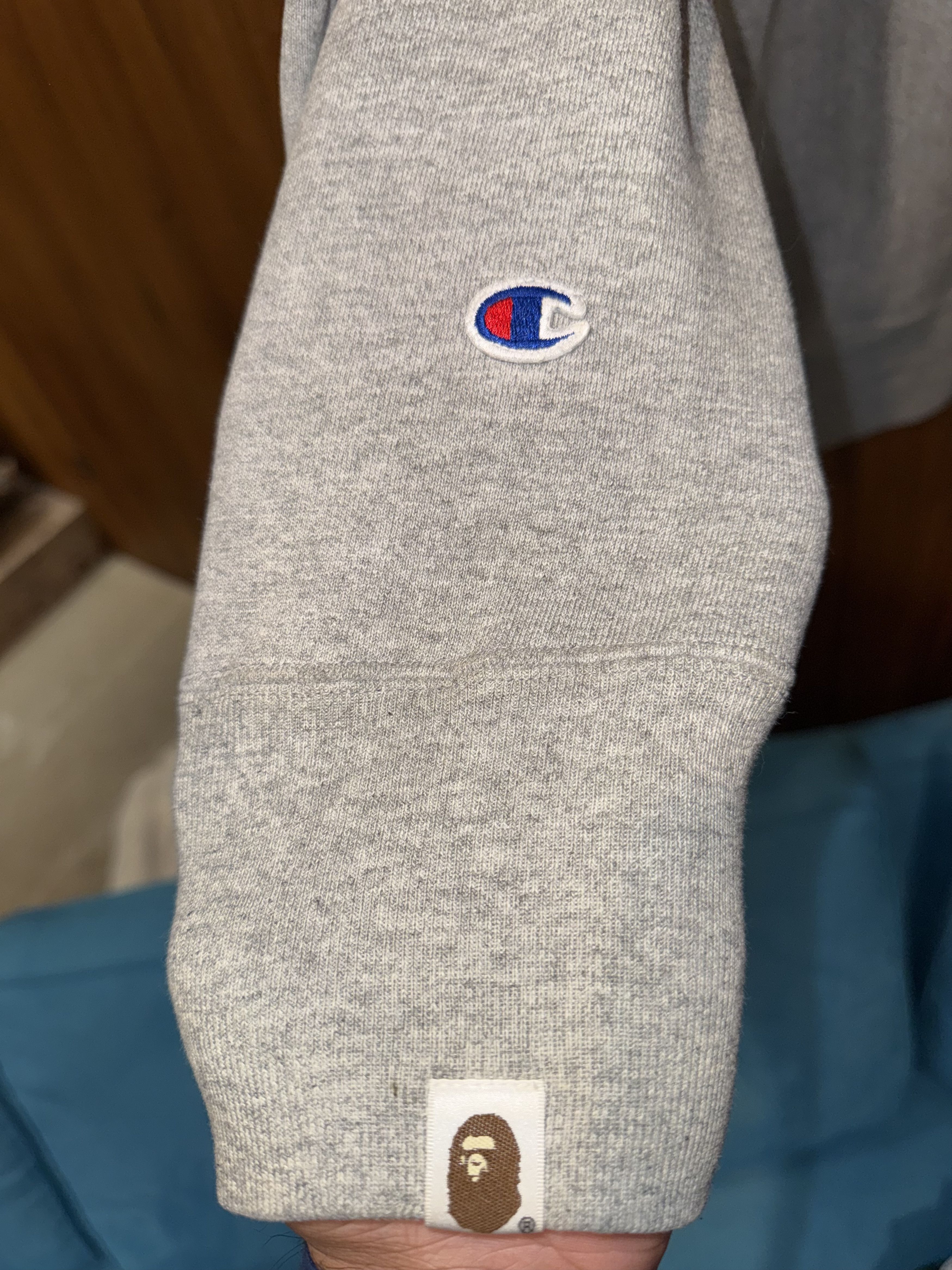 Bape × Champion Champion Bape Reverse Weave Warmup Size US XL / EU 56 / 4 - 3 Thumbnail