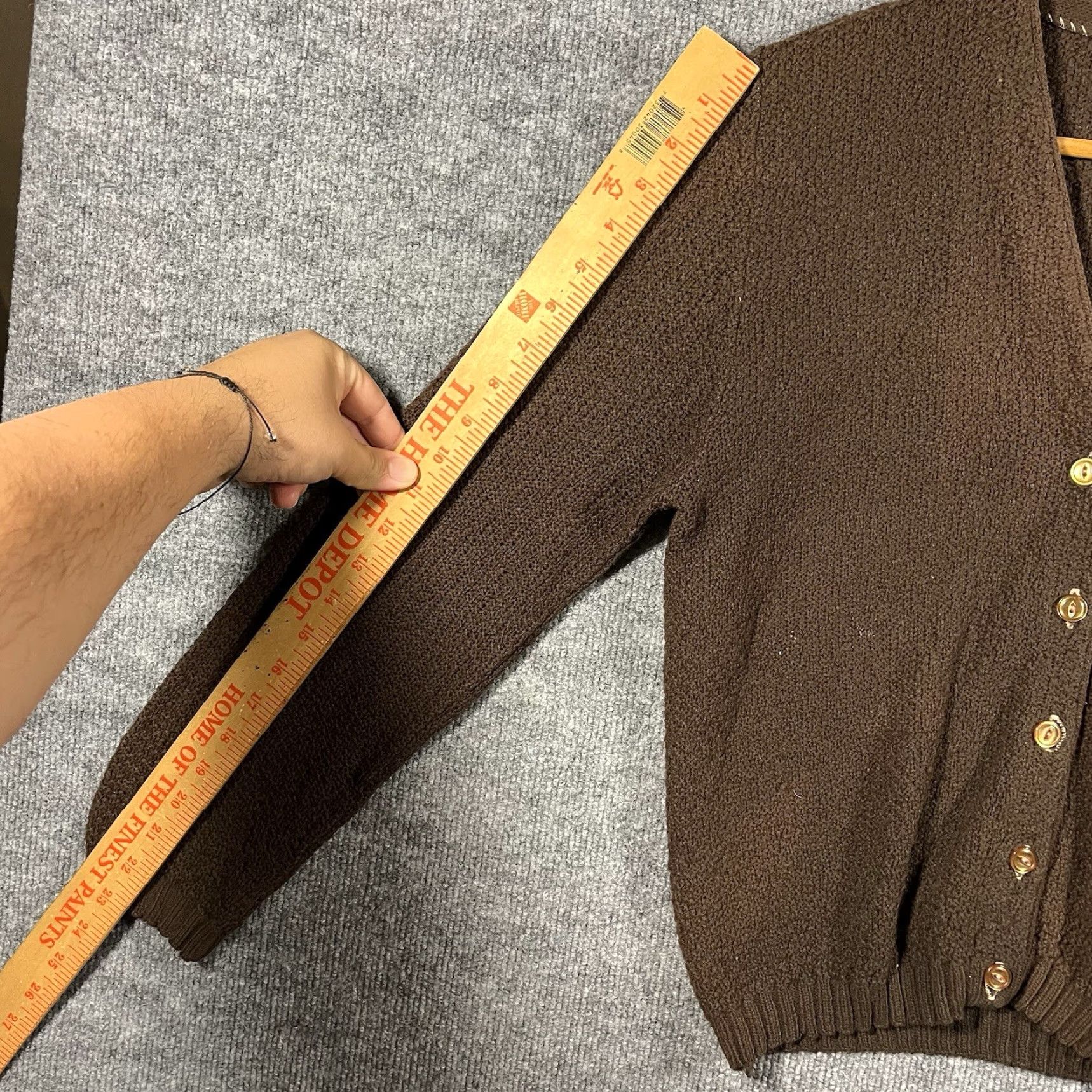 Vintage VINTAGE Glenbrooke Cardigan Sweater Medium Brown Button Down 60s 70s Classic Women Ladies Size M / US 6-8 / IT 42-44 - 7 Thumbnail