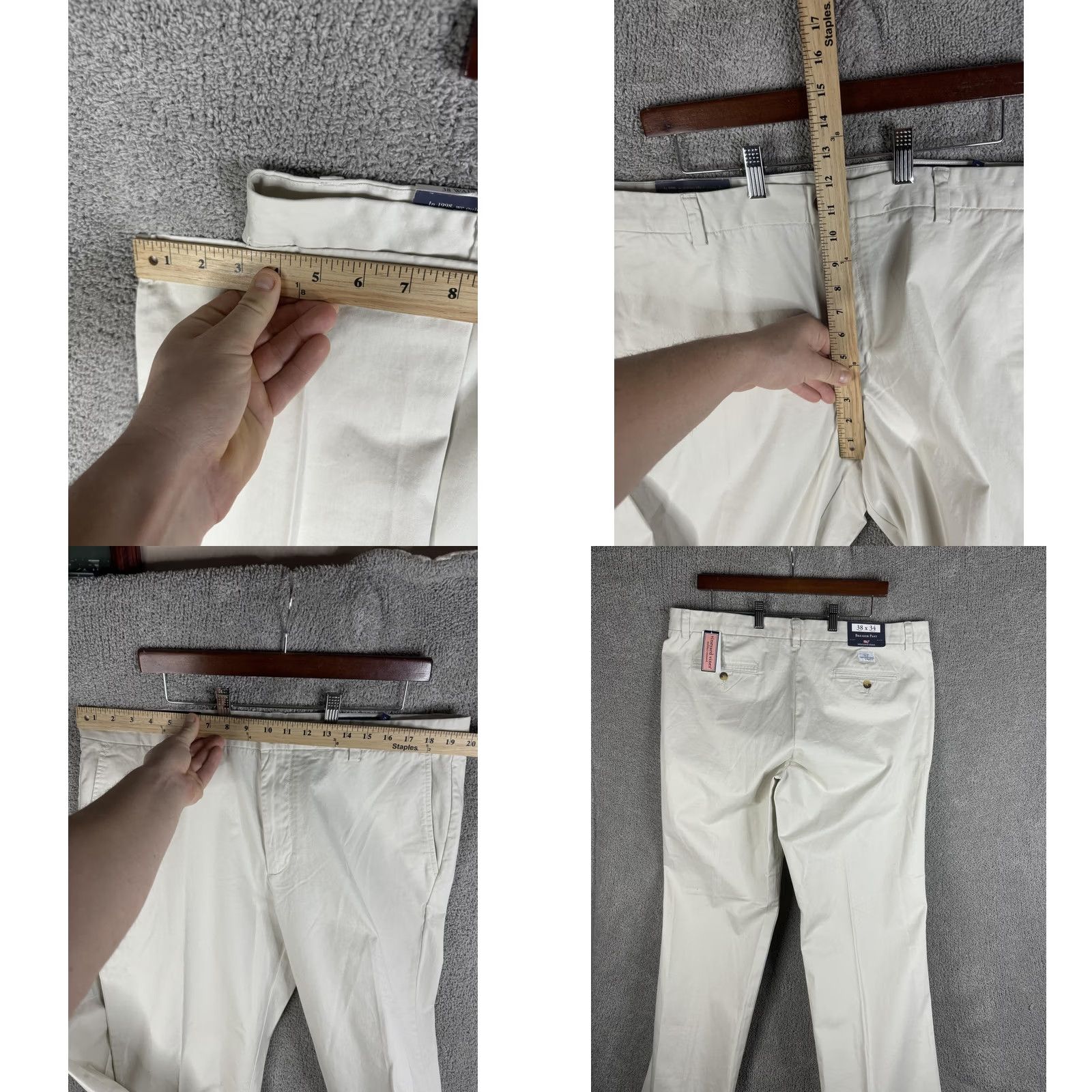 Vineyard Vines Vineyard Vines Pants Mens 38x34 Stone Stretch Breaker Chino Flat Front Casual Size US 38 / EU 54 - 8 Thumbnail