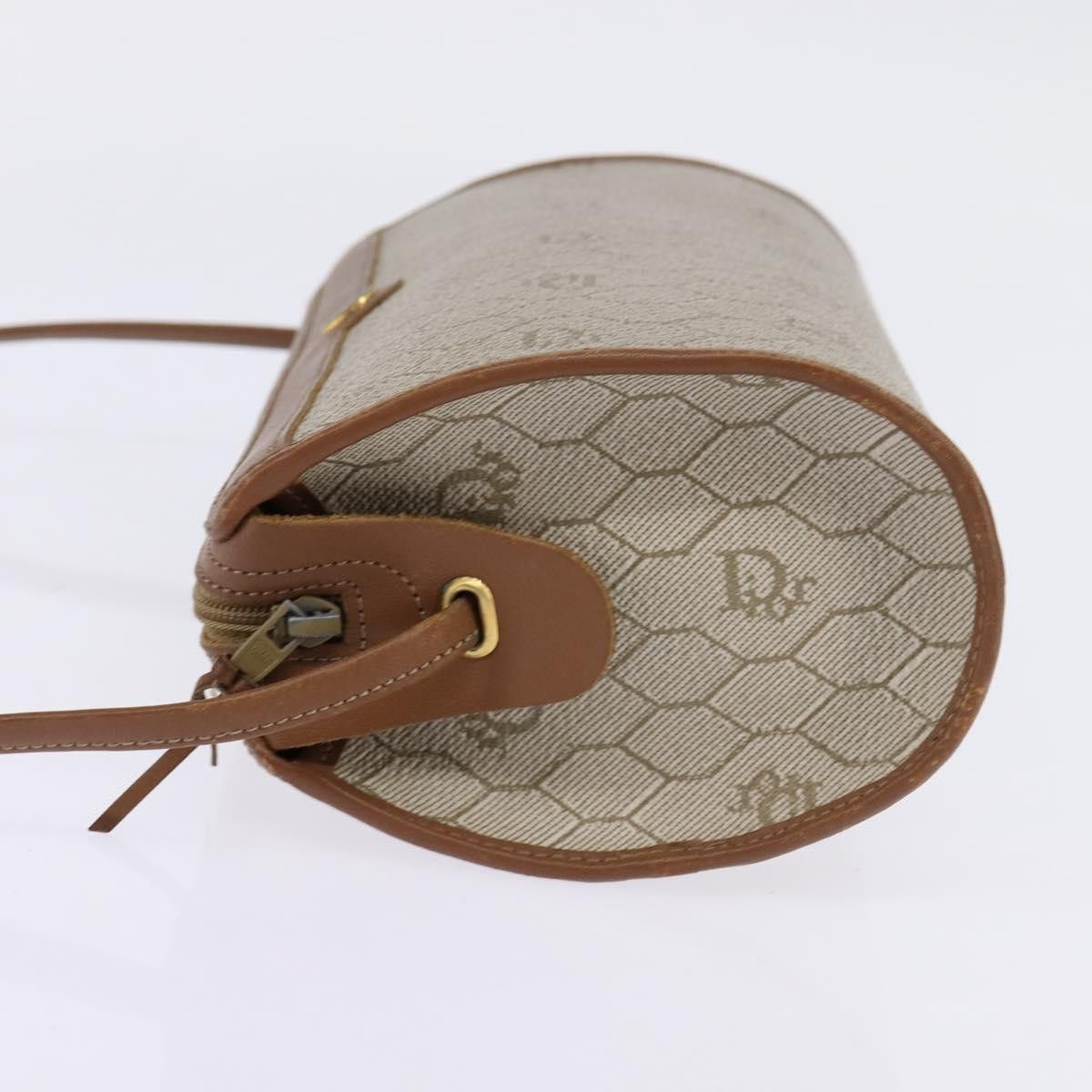 Dior DIOR Honeycomb Canvas Shoulder Bag Pvc Beige Gold Size ONE SIZE - 4 Thumbnail