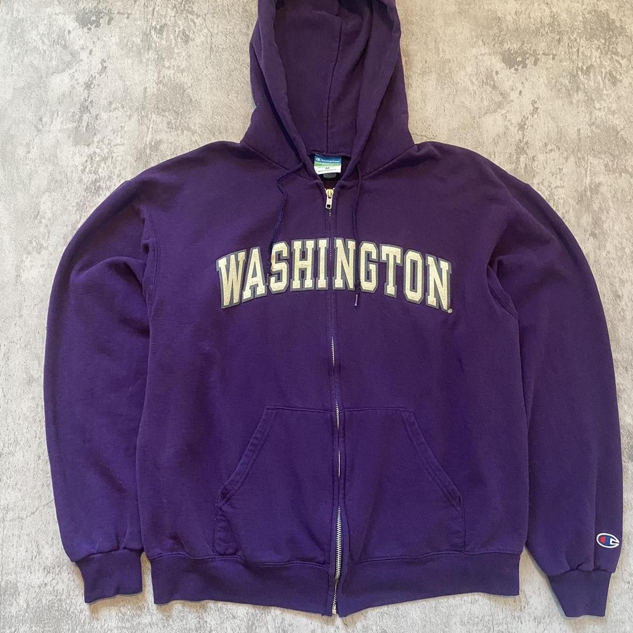 Champion 2000s Washington Champion ZIP Hoodie y2k Boxy Size US M / EU 48-50 / 2 - 1 Thumbnail