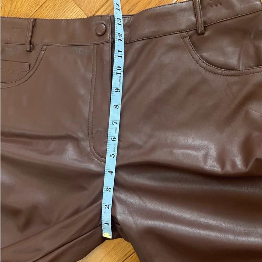 Other Miss Selfridge Faux Leather wide leg pants high waisted 12P Size 34" / US 12 / IT 48 - 11 Thumbnail