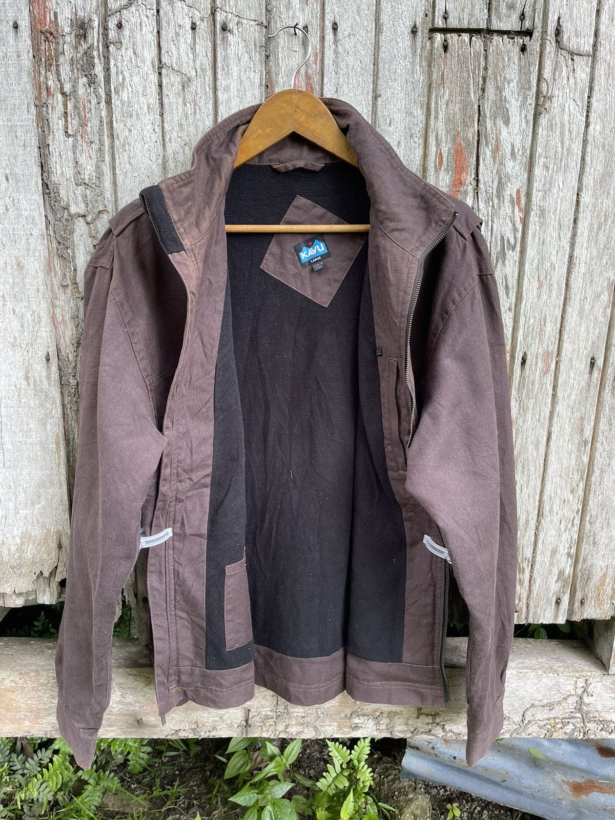 KAVU × Vintage KAVU Canvas Work Jacket – Heavyweight Outdoor Zip Jacket Size US L / EU 52-54 / 3 - 9 Thumbnail