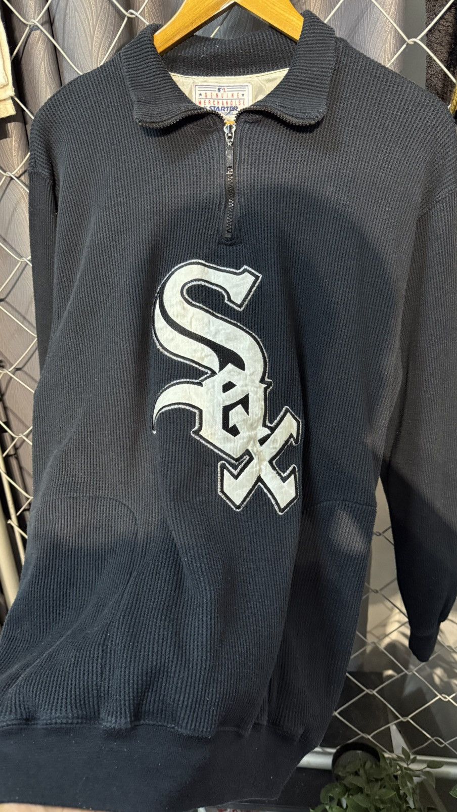 MLB VINTAGE STARTER MLB CHICAGO WHITE SOX QUARTER ZIP WAFFLE M Size US M / EU 48-50 / 2 - 2 Thumbnail