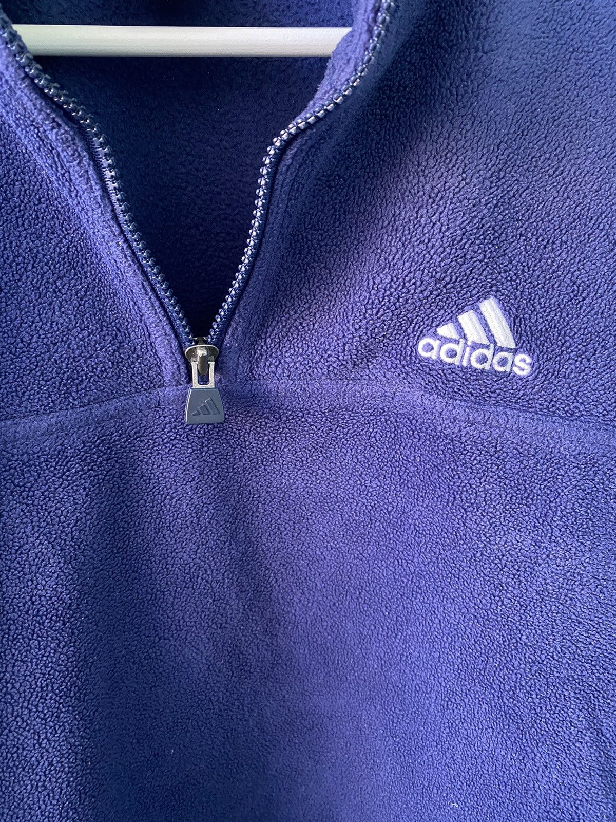 Adidas × Vintage Vintage 90’s Fleece Jacket Size US L / EU 52-54 / 3 - 7 Thumbnail