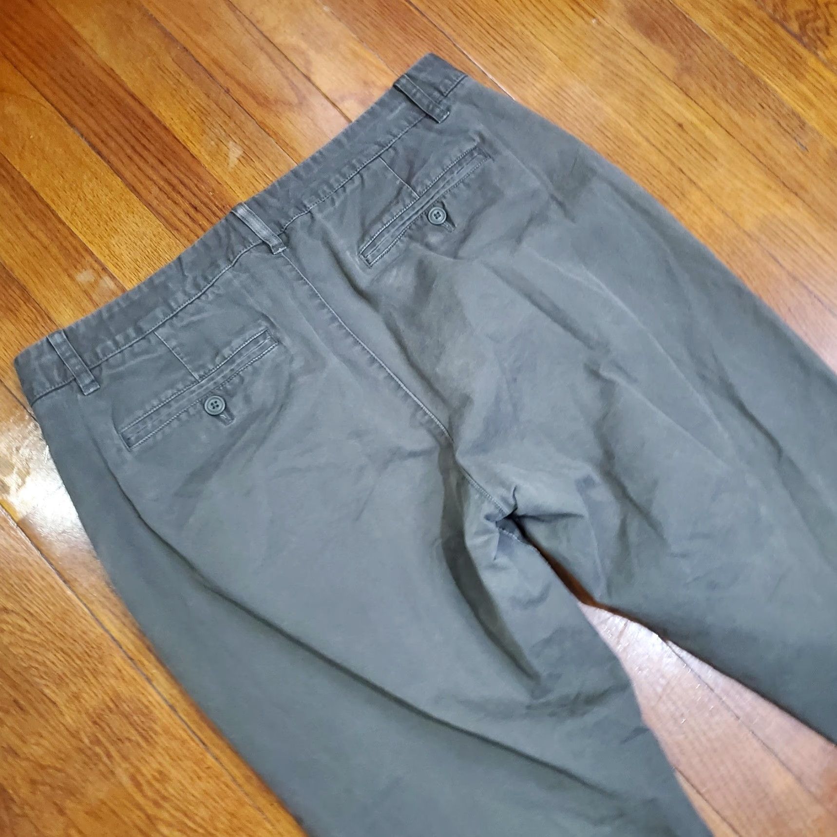Bonobos Bonobos Pants Mens 34x32 Gray Straight Fit Cotton Chinos Casual Work Trousers Size US 34 / EU 50 - 3 Thumbnail