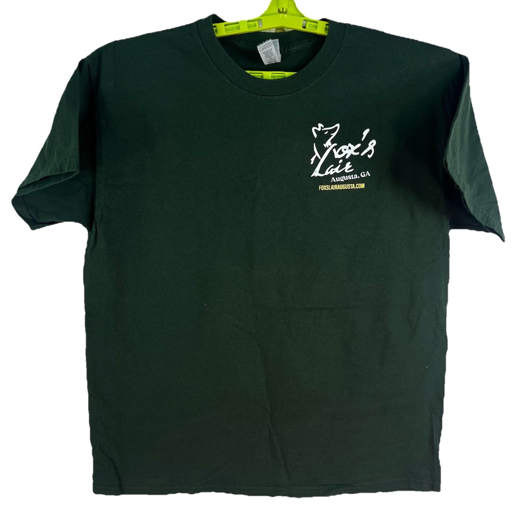 Gildan Fox's Lair Par Master Bar Master Golf Augusta GA T-Shirt Mens Size L Green Size US L / EU 52-54 / 3 - 2 Thumbnail