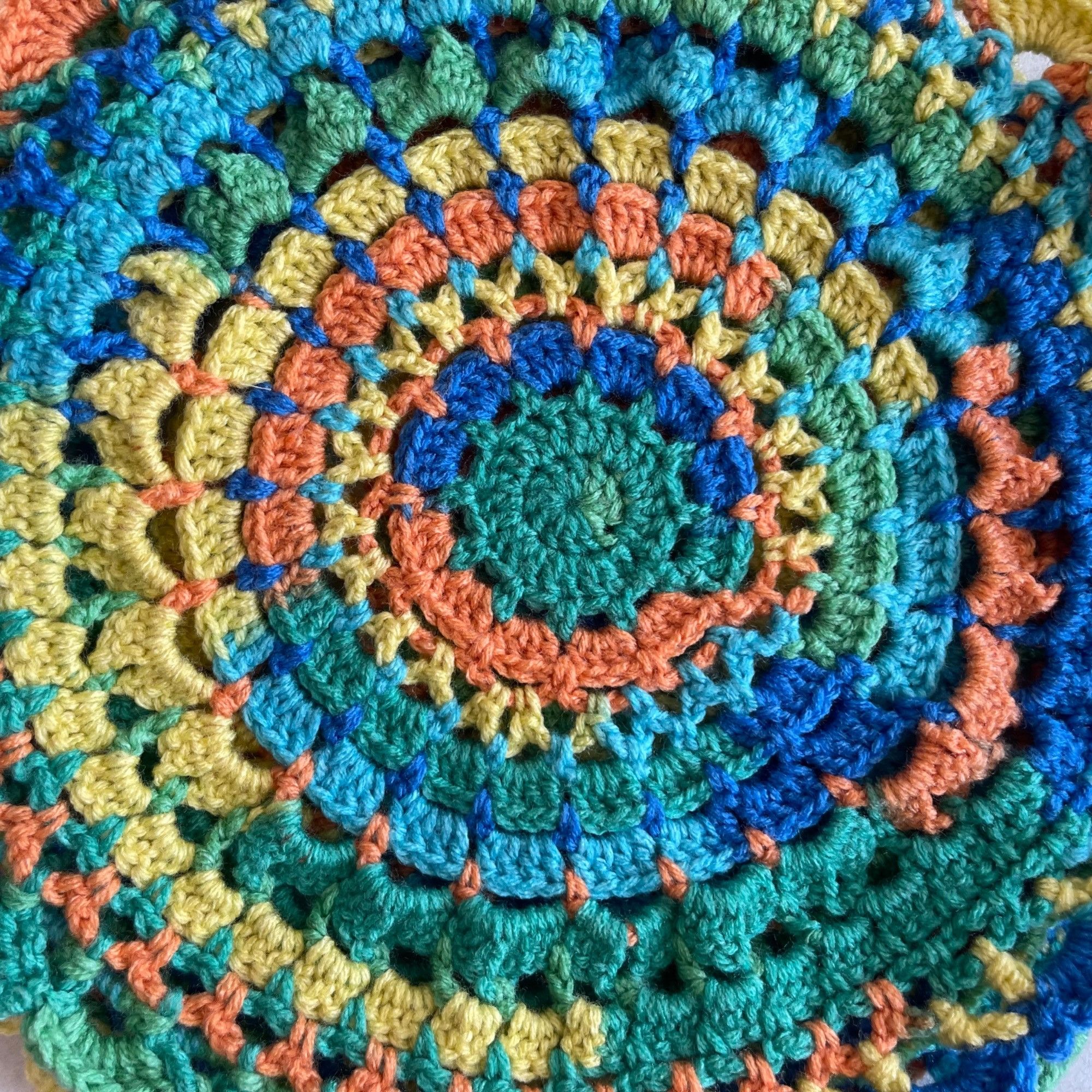 Handmade Crochet Purse Retro Shoulder Bag Granny Stitch Pattern Multi Size ONE SIZE - 3 Thumbnail
