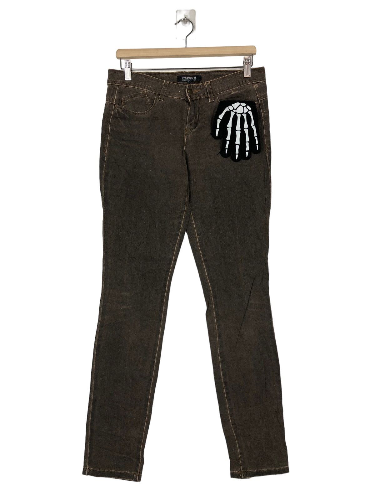 Japanese Brand 🔥RARE SKINNH FIT DISTRESSED DENIM JEANS FOREVER 21 JAPAN Size US 30 / EU 46 - 1 Thumbnail
