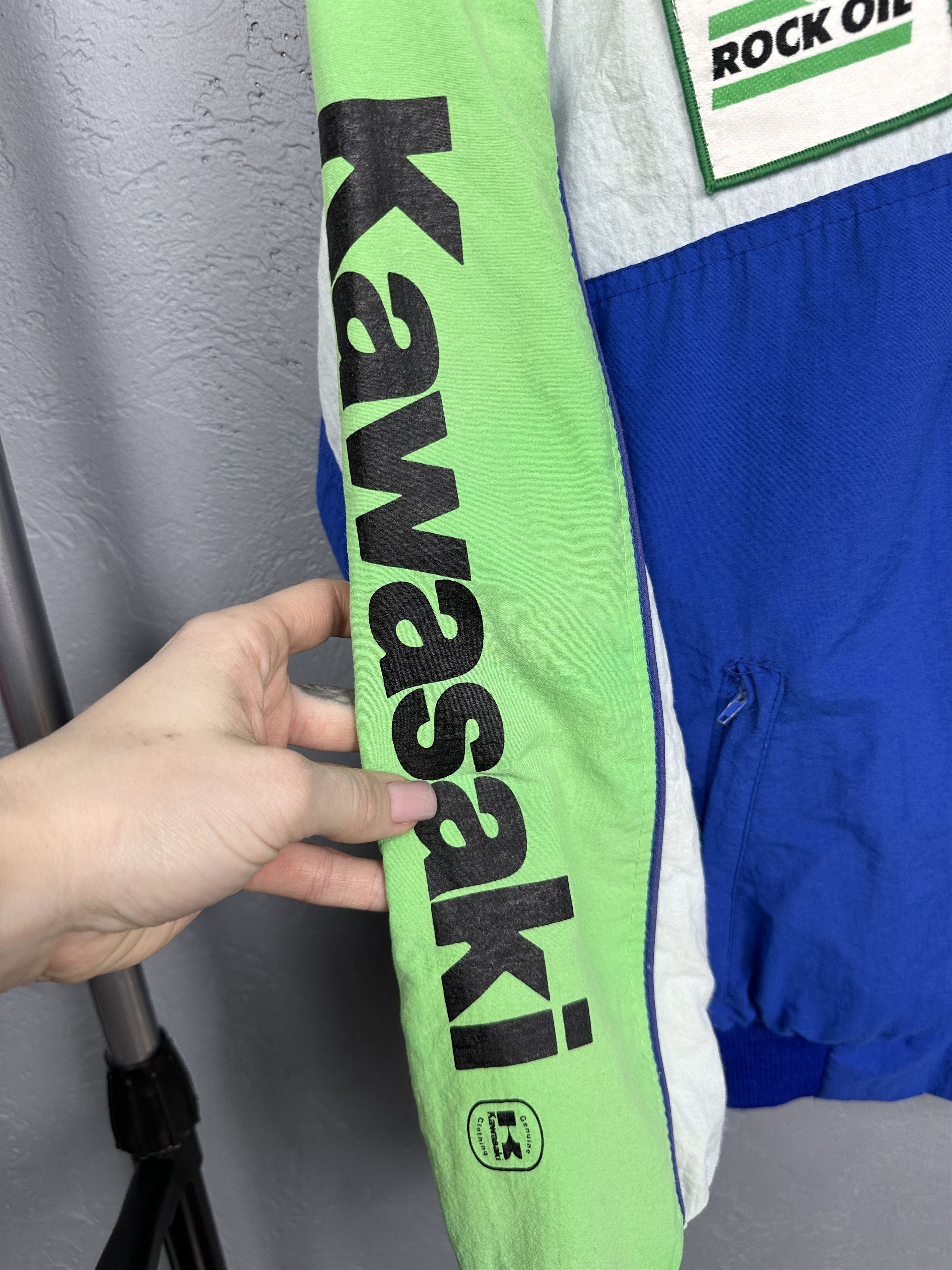 Vintage Kawasaki Racig Team by Lewis James Nylon Jacket Size US XS / EU 42 / 0 - 3 Thumbnail