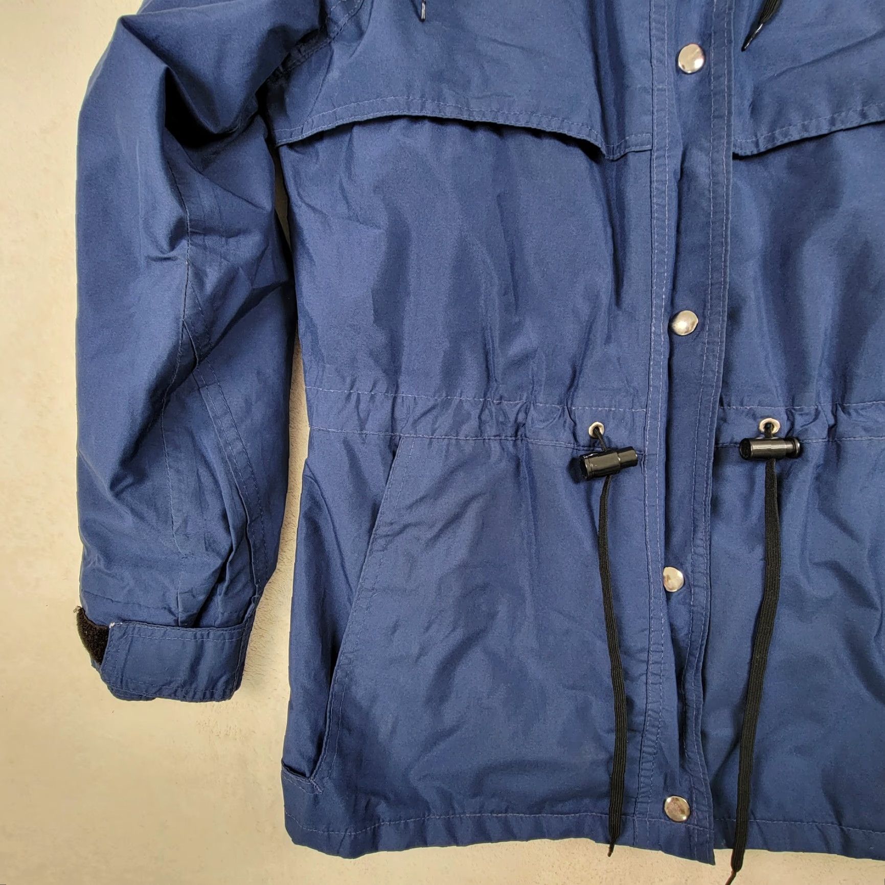 Eddie Bauer VINTAGE Eddie Bauer Jacket Women’s Small Blue Gore-Tex Wind Rain Hooded Polyester 1990s Size S / US 4 / IT 40 - 3 Thumbnail