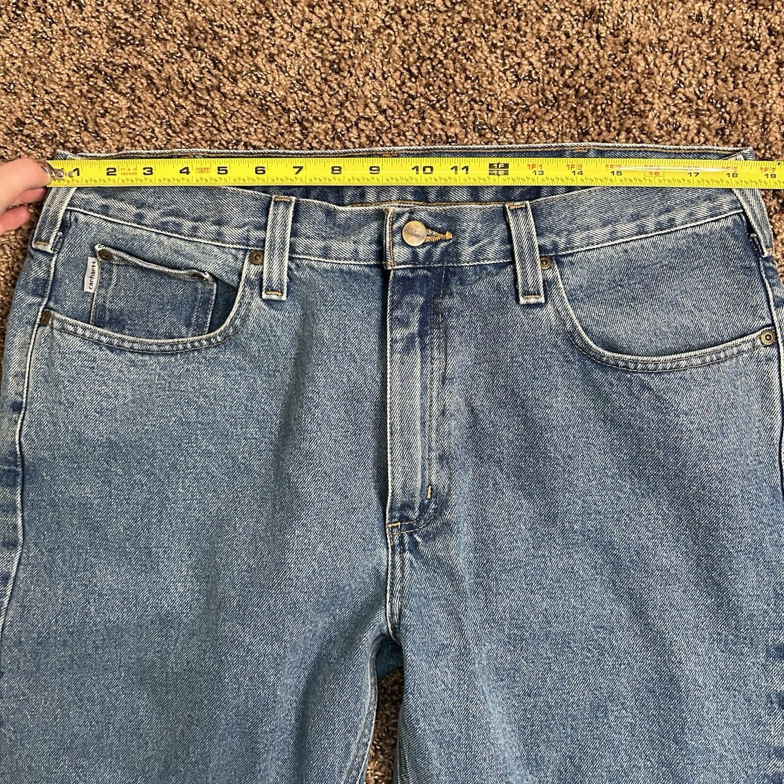 Carhartt Carhartt B480 LVB Medium Wash Traditional Fit Jeans Sz 38x32 Size US 38 / EU 54 - 17 Thumbnail