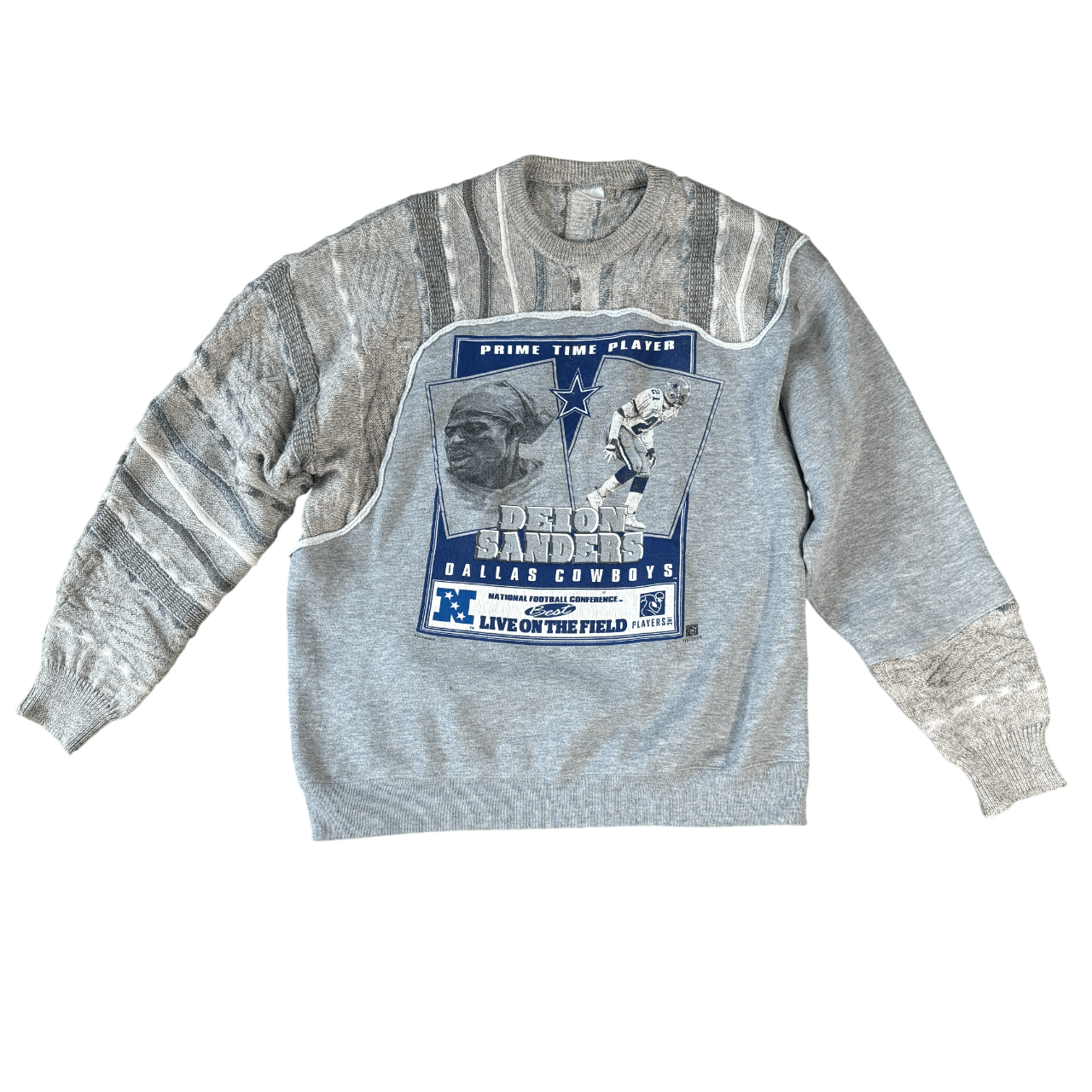 NFL Reworked vintage Dallas Cowboys Deion Sanders sweatshirt Size US M / EU 48-50 / 2 - 1 Thumbnail