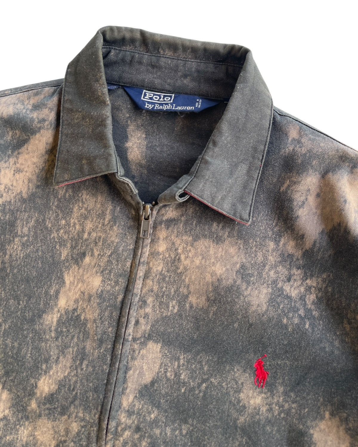 Polo Ralph Lauren Vintage 90s Polo RL Blouson Distressed Tie Dye Jacket Size US M / EU 48-50 / 2 - 7 Thumbnail